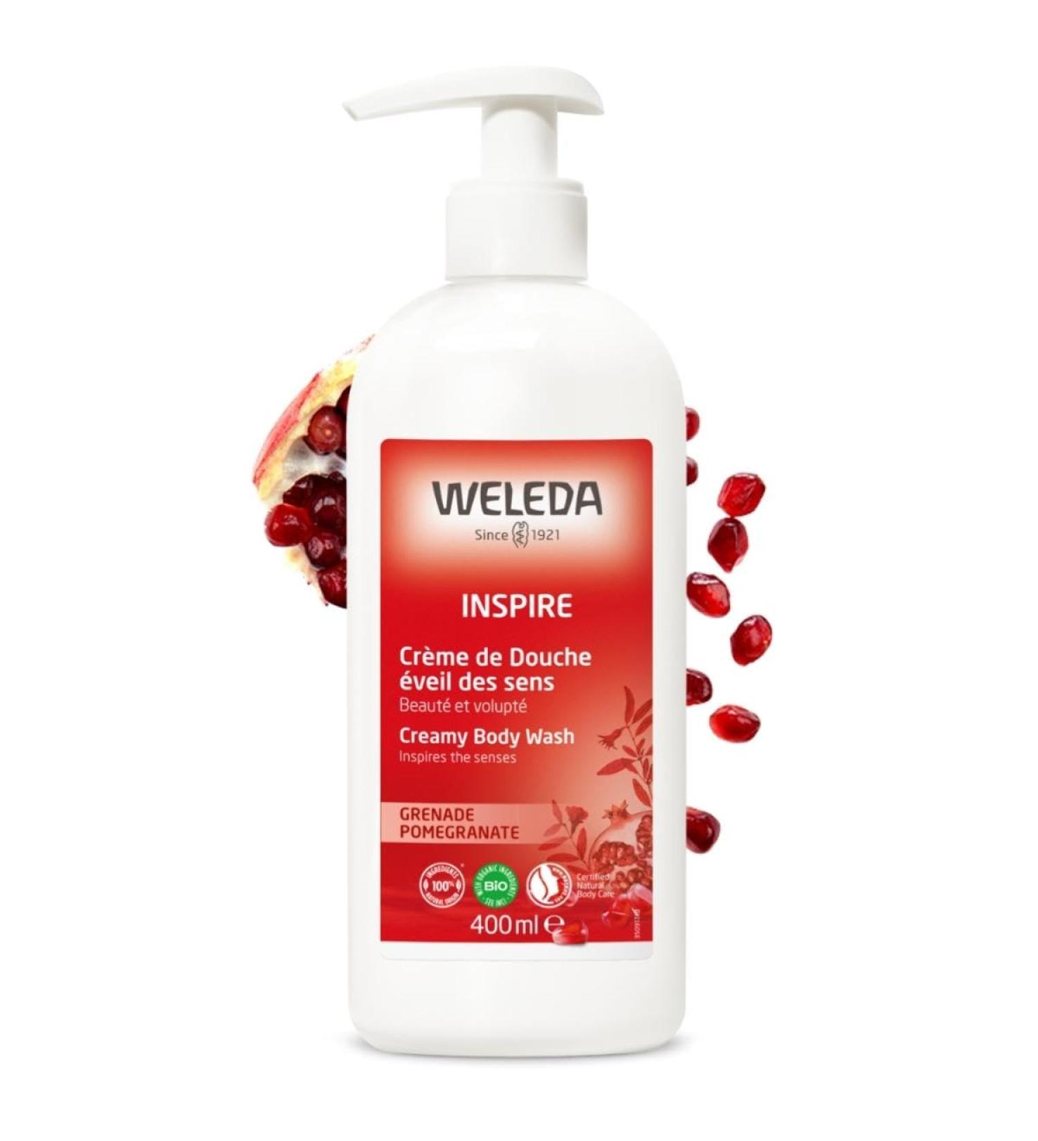 Weleda Inspires The Senses Creamy Body Wash With Pomegranate 400 ml - Buy Online on GoSupps.com