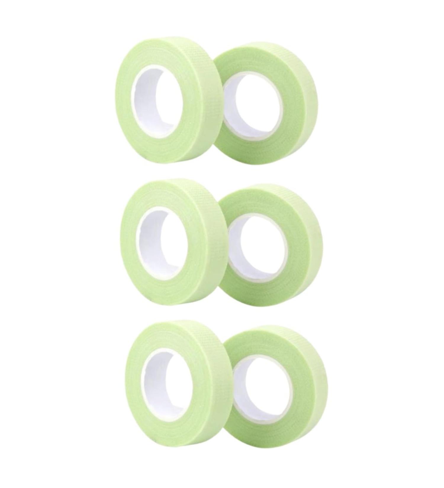 Housoutil 6 Pcs Eyelash Patches - Green Adhesive Fabric Tape for Eyelash Extensions & Crafts | Breathable 4.8x4.8cm Lash Tape - Buy Online on GoSupps.com
