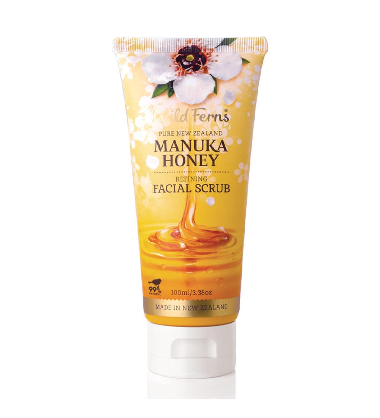 Wild Ferns Manuka Honey Gentle Facial Scrub | Exfoliating Natural Skincare | International Shipping - Buy Online on GoSupps.com