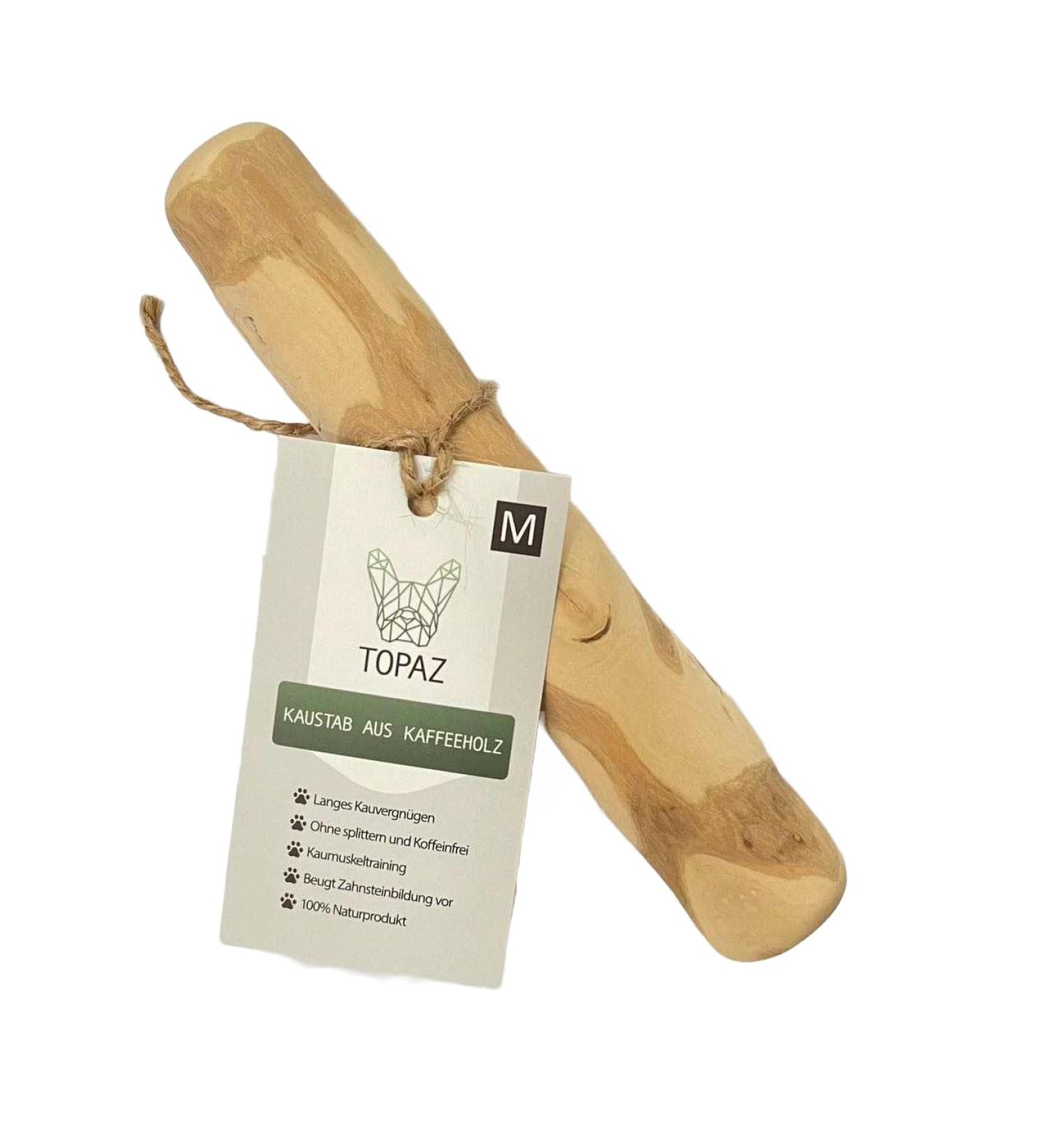 TOPAZ Natural Coffee Wood Chewing Toy for Dogs 10-20 kg (M) | Durable Eco-Friendly Chew for Healthy Teeth - Buy Online on GoSupps.com