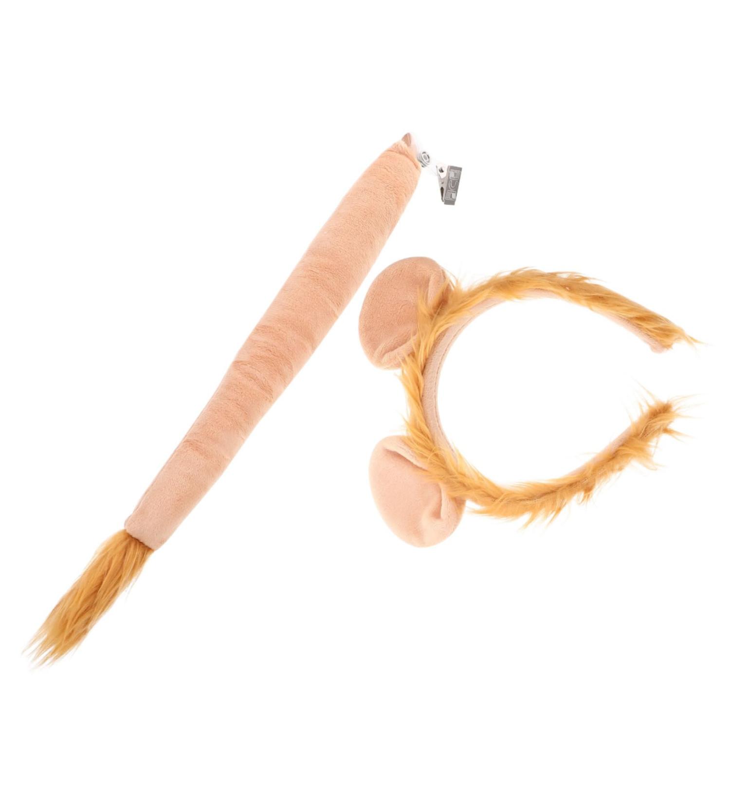 HAPINARY 1 Set Lion Headband Set Headband Costume Exquisite Animal Costume Stage Performance Costume Decorative Hair Hoop Cosplay Suit Costume Prop Ears Hairband Party Prop Lion Tail - Buy Online on GoSupps.com