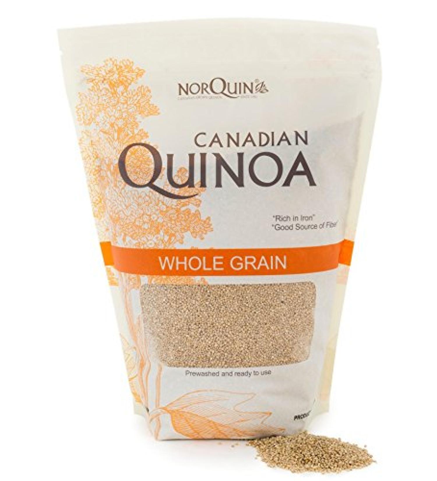 NorQuin Golden Quinoa 4 lb - Whole Grain, Gluten Free, Kosher, Non GMO - Plant Based Complete Protein - Prewashed & Ready to Cook - Buy Online on GoSupps.com