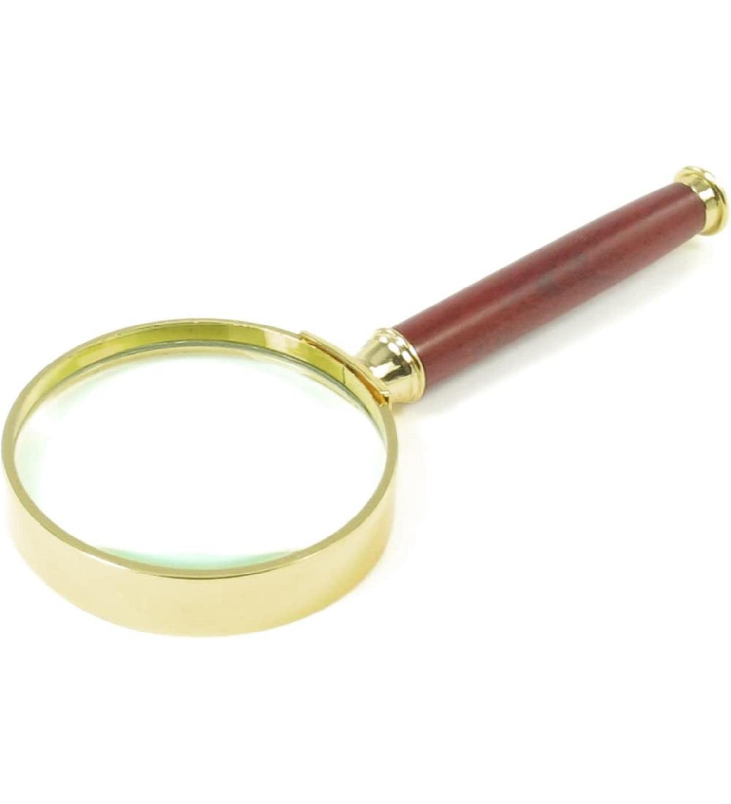 50mm Diameter 3X-5X Optical Lens Rosewood Handle Full of Stars