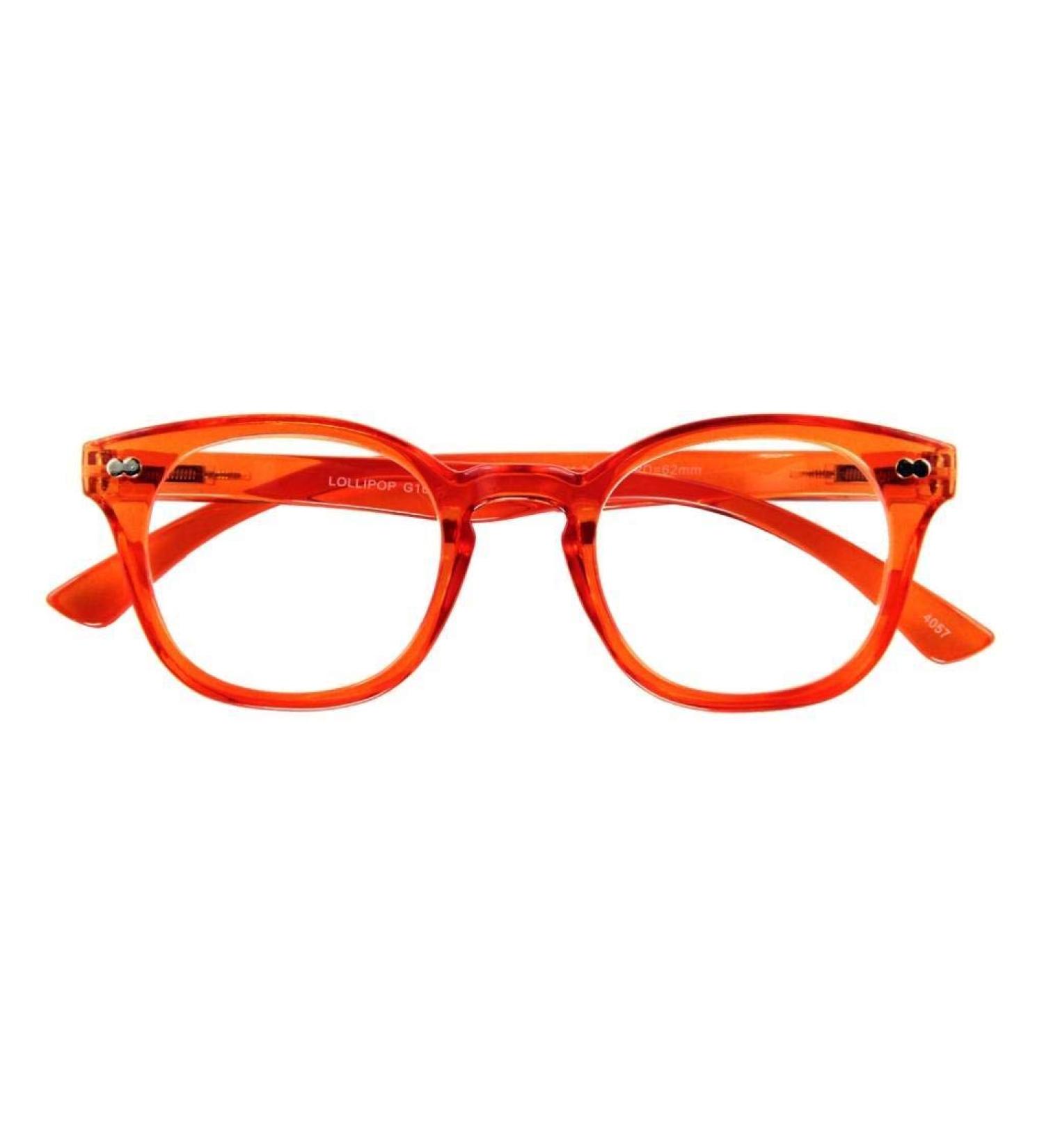 Reading glasses LOLLIPOP orange 2.50 dpt.: Reading glasses with spring technology strength: +2.50 dpt. (available in other colors/strengths)
