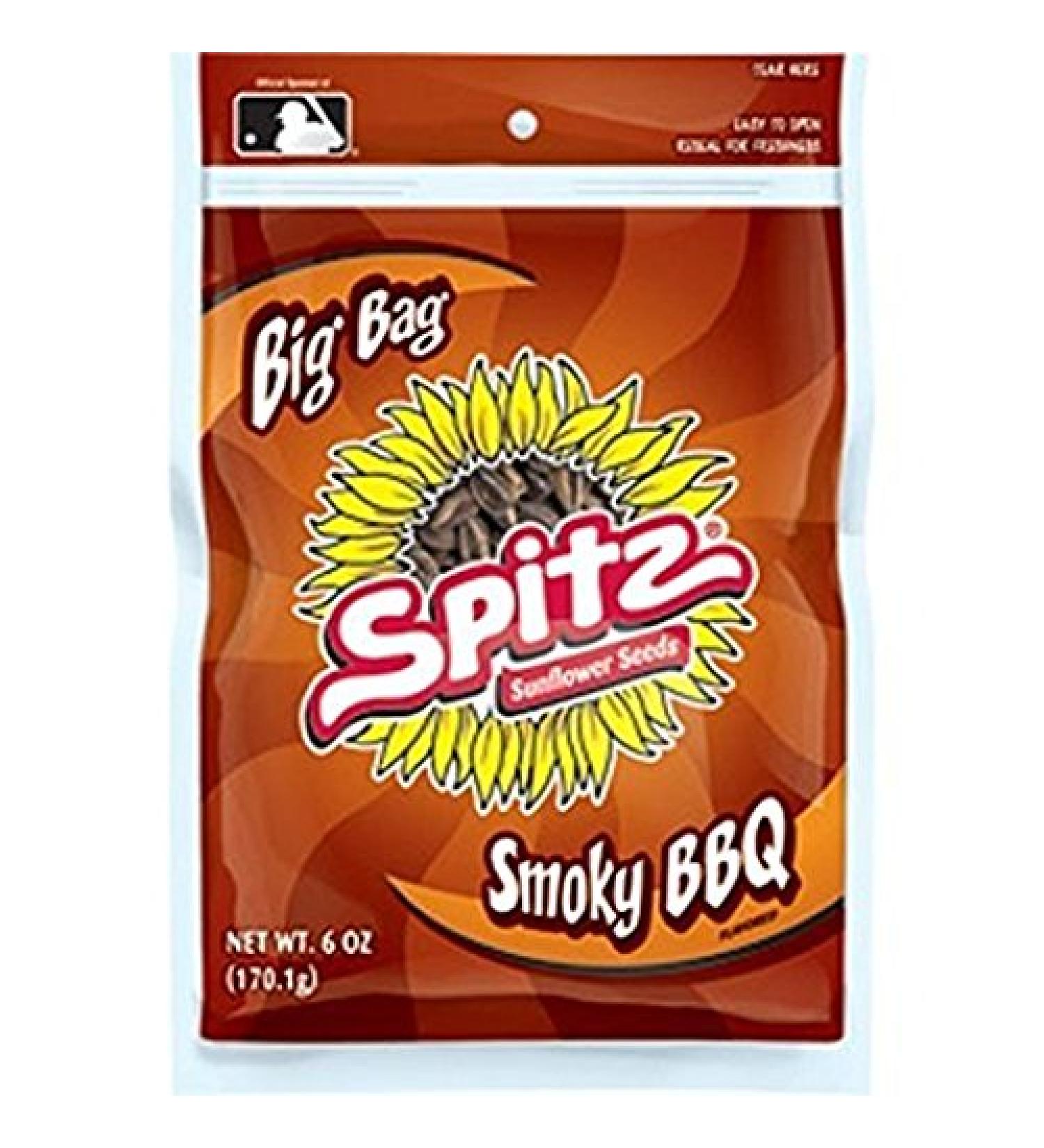 Spitz Smoky BBQ Sunflower Seeds, 6 - Ounce (Pack of 9)