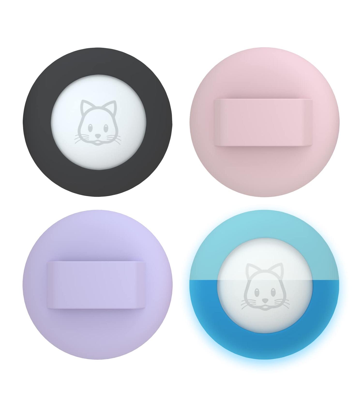 2022 Airtag Cat Necklace Holder - Small Air Day Cat Neckband for Apple Airtag GPS Tracker | Black Pink Purple & Lumiblau Options - Buy Online on GoSupps.com