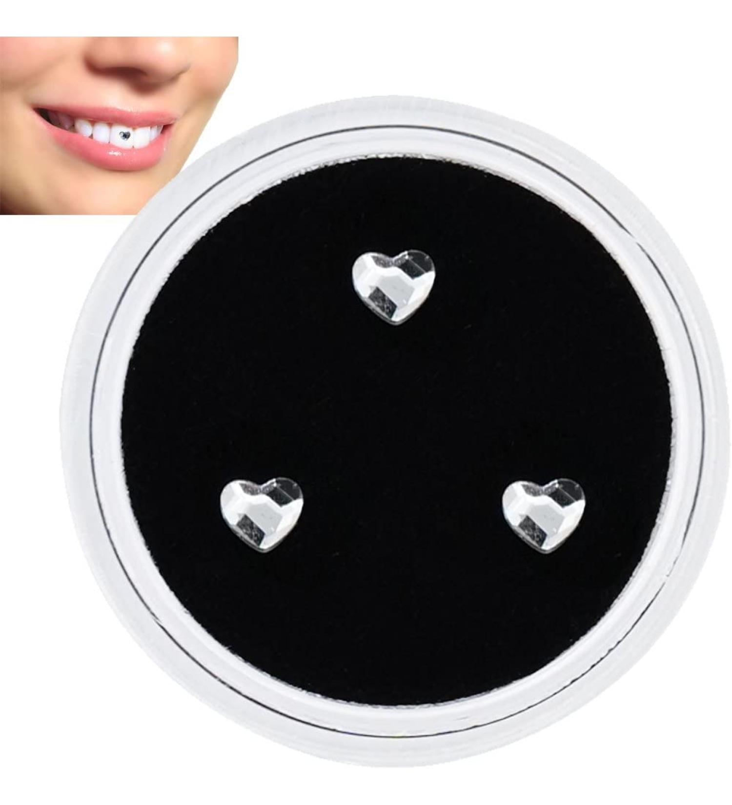 Buy Wudaizhi 3pcs Teeth Gemstone Jewelry - Sparkling Dental Diamond Crystal Tooth Ornaments for Brilliant Smile - Buy Online on GoSupps.com