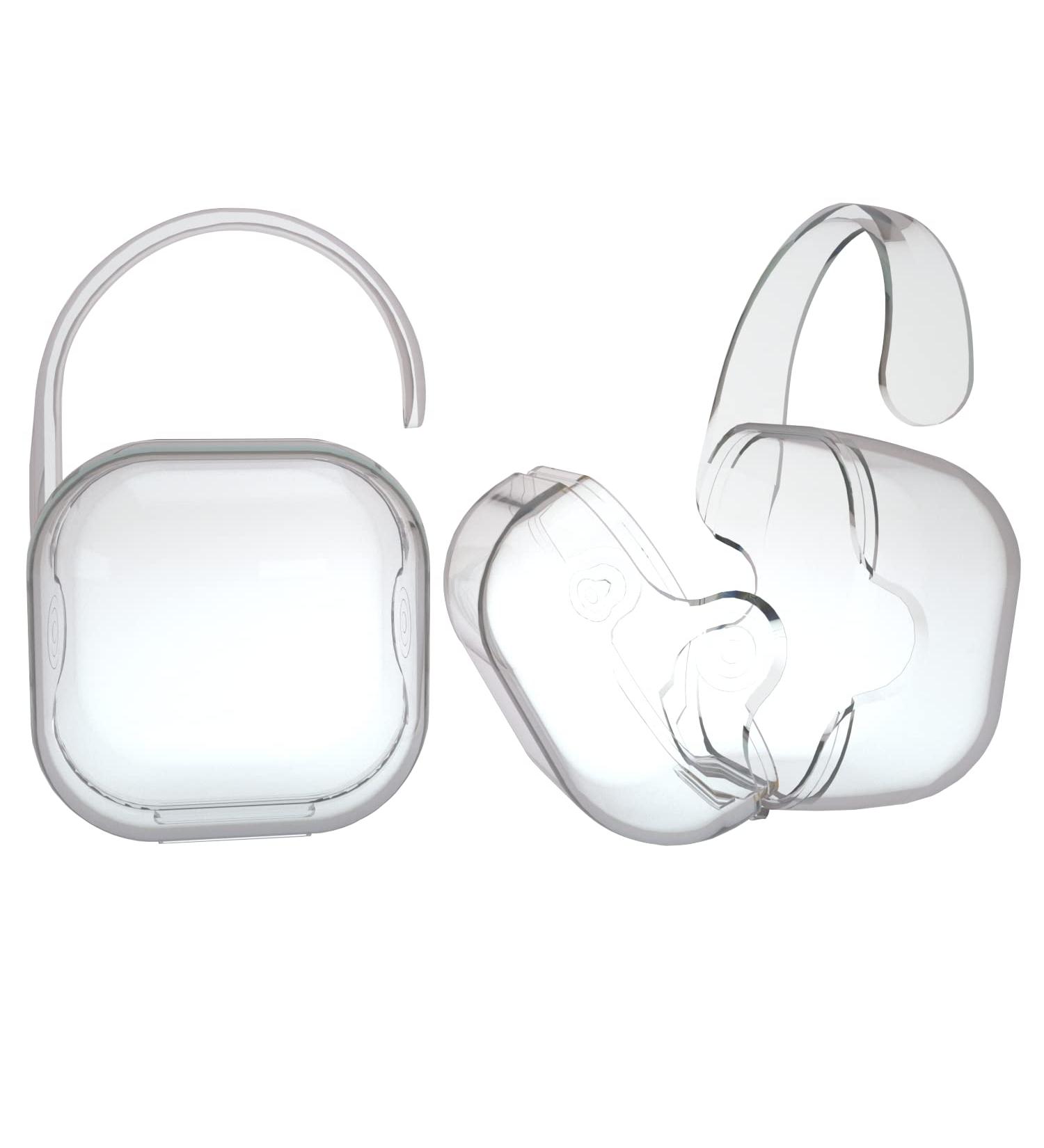LANEYLI Pacifier Case 2 Pack - Clear Hook Design | Pacifier Holder & Binky Holder Accessories - Buy Online on GoSupps.com