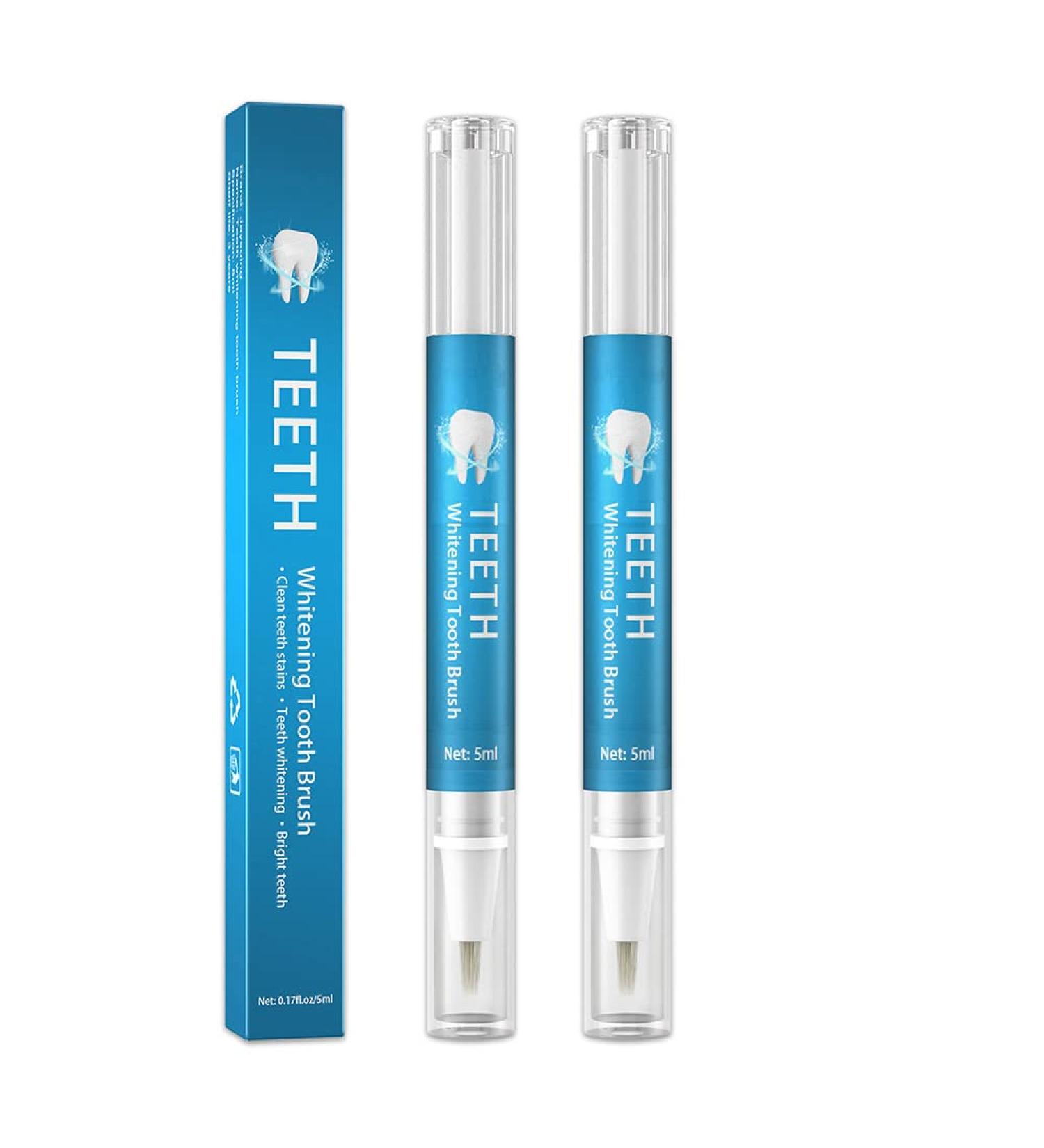 Teeth Whitening Pen 2 Pack - Effective Stain Remover Gel for Painless Whitening - Buy Online on GoSupps.com