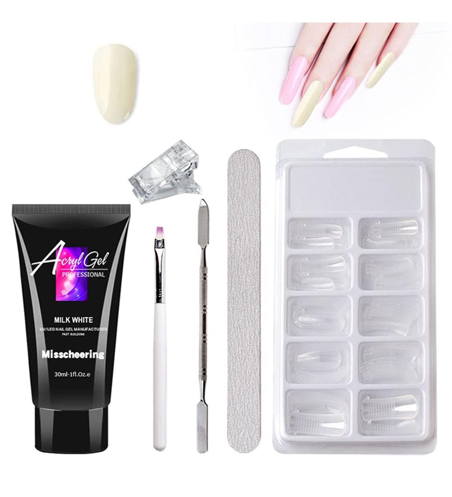 1pc Gel Nail Extension Kit with 100 Nail Trays | Premium Quality International Shipping - Buy Online on GoSupps.com