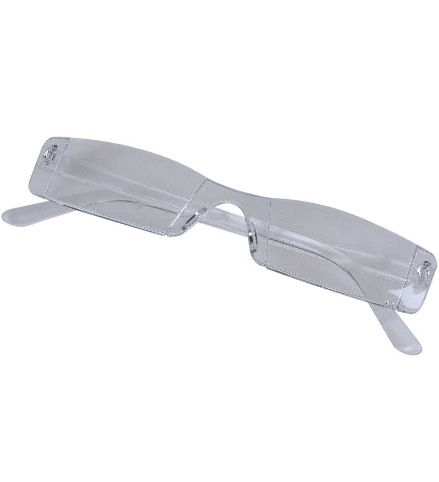FREDY Rimless Reading Glasses Case Bag - Metal Temple 1.00-4.00 Diopters Clear (300 Degrees) - Shop Internationally! - Buy Online on GoSupps.com