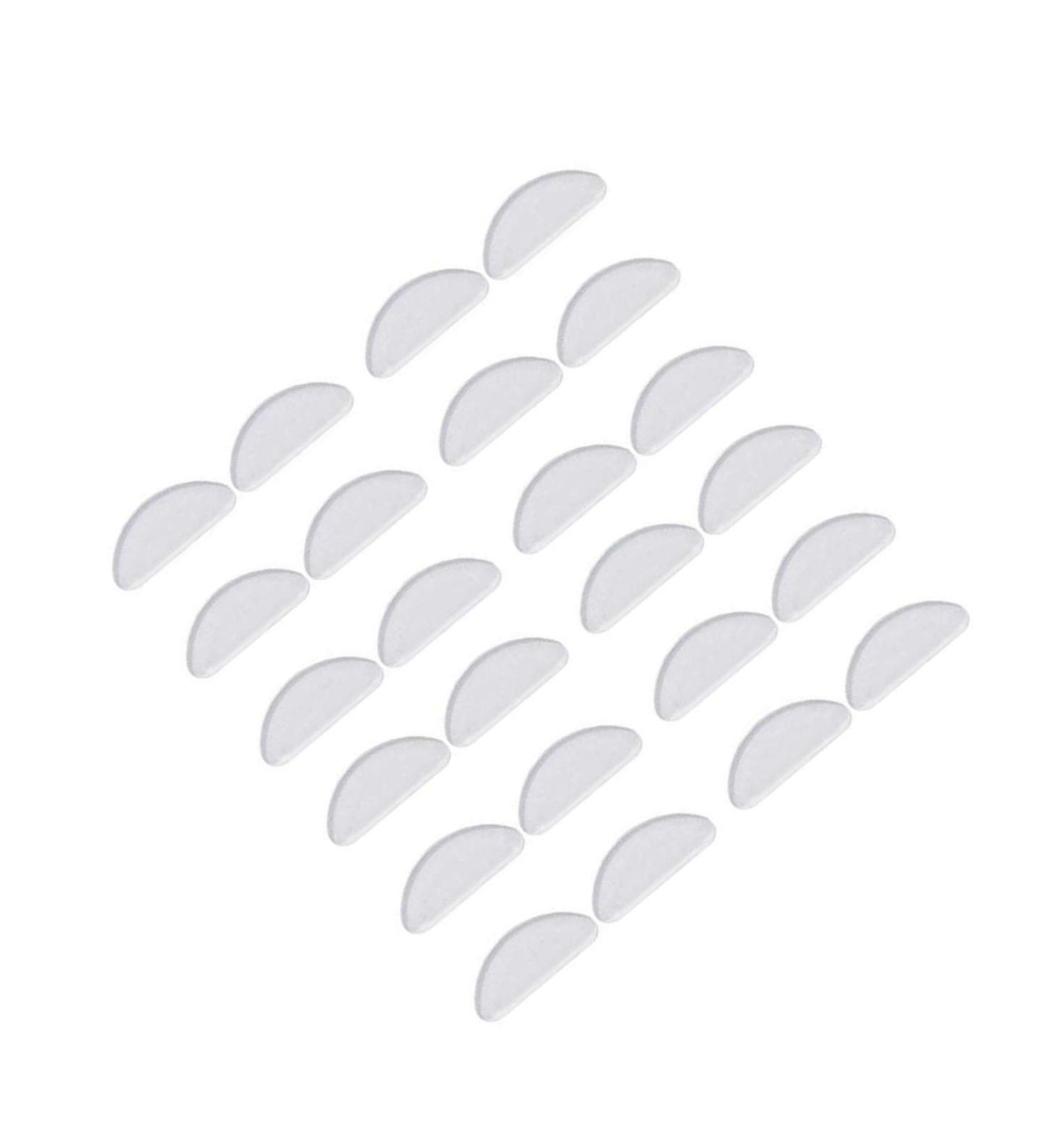 LEEQ Nose Pads for Glasses Self Adhesive 12 Pairs Stick On Soft Silicone Nosepads Non-Slip Transparent Gel Cushions 1mm Eyeglass Pads for Sunglasses Spectacles Prime