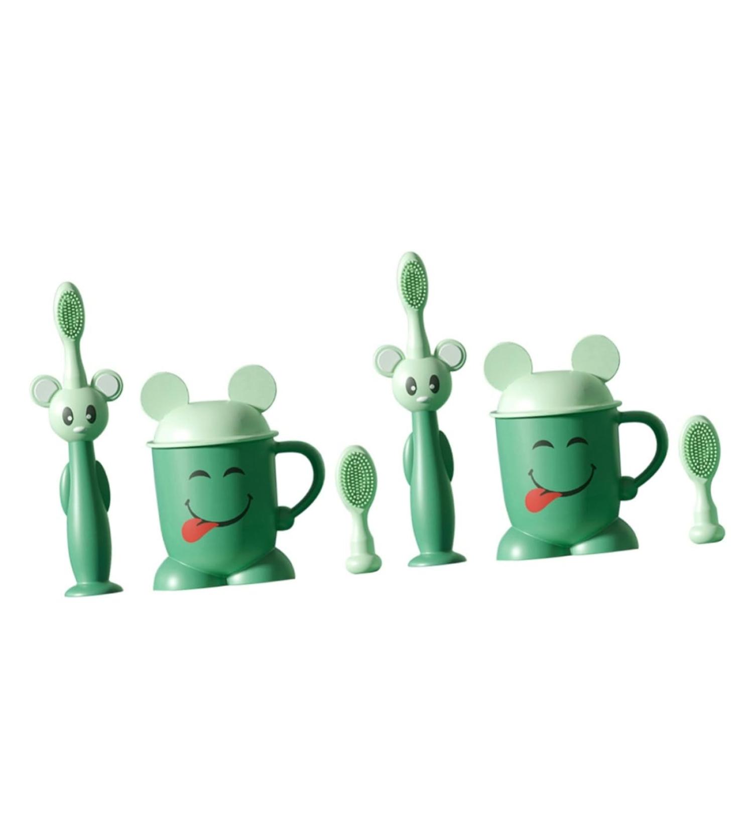 FOMIYES 2 Sets Training Toothbrush for Newborns - Teeth Cleaning Brush with Soft Bristles - Perfect for Infants & Toddlers - Buy Online on GoSupps.com