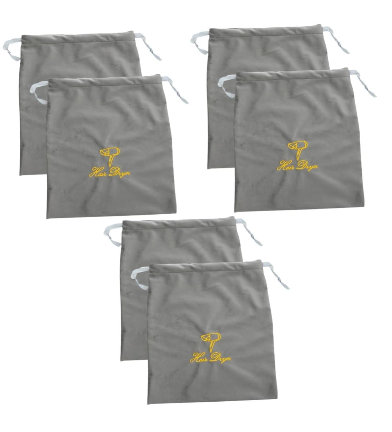 Healeved 6 Pcs Hair Dryer Bag Hair Dryer Drawstring Bags Hair Dryer Organizers Bag 35.00X30.00X0.50CMx3pcs Greyx3pcs - Buy Online on GoSupps.com