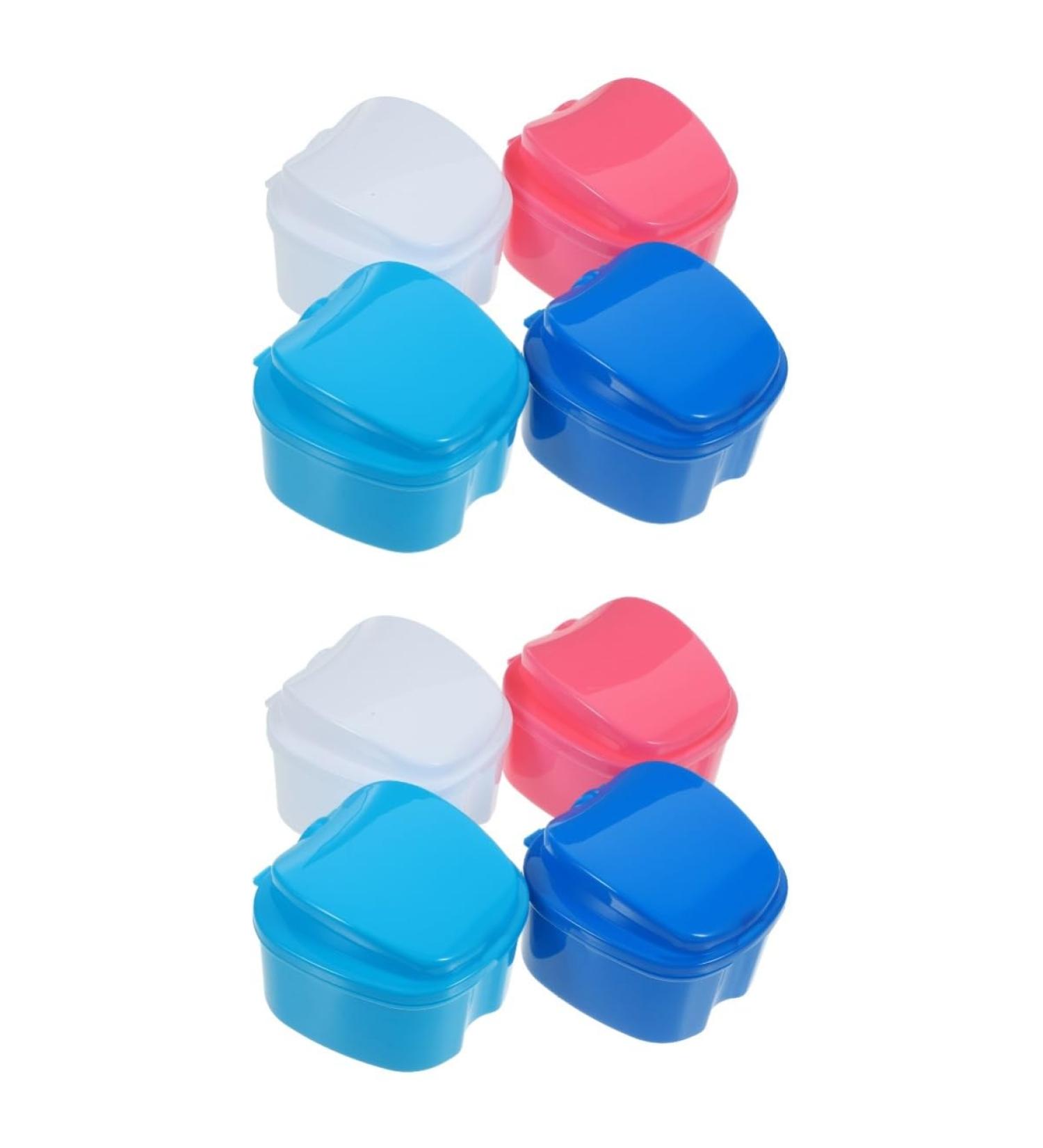 Gleavi 8 STK Prosthesis Box with Filter Layer - Durable Denture Brush Case for False Teeth & Bathing Containers - Ideal for Denture Care - Buy Online on GoSupps.com