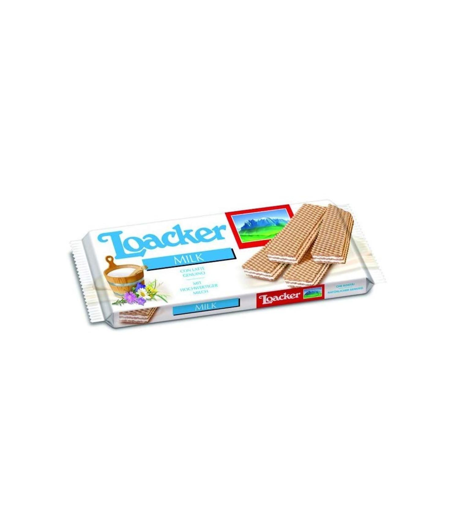 Loacker Loacker Wafer Milk Kekse Waffle Biscuits with Milk Cream 175g