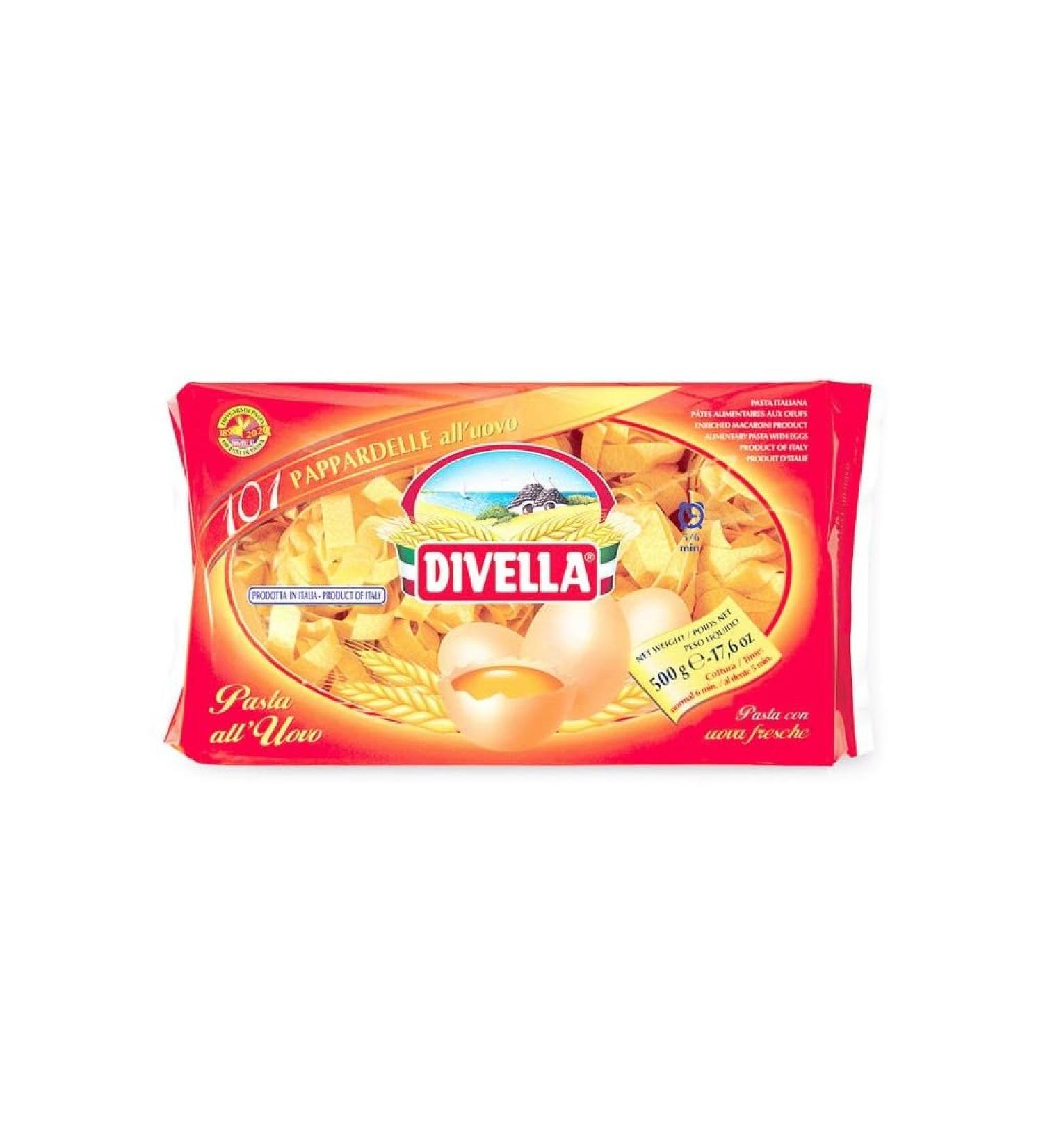 Divella Pappardelle al Huevo N 101 100 Italian Pasta 500 Gram - Buy Online on GoSupps.com