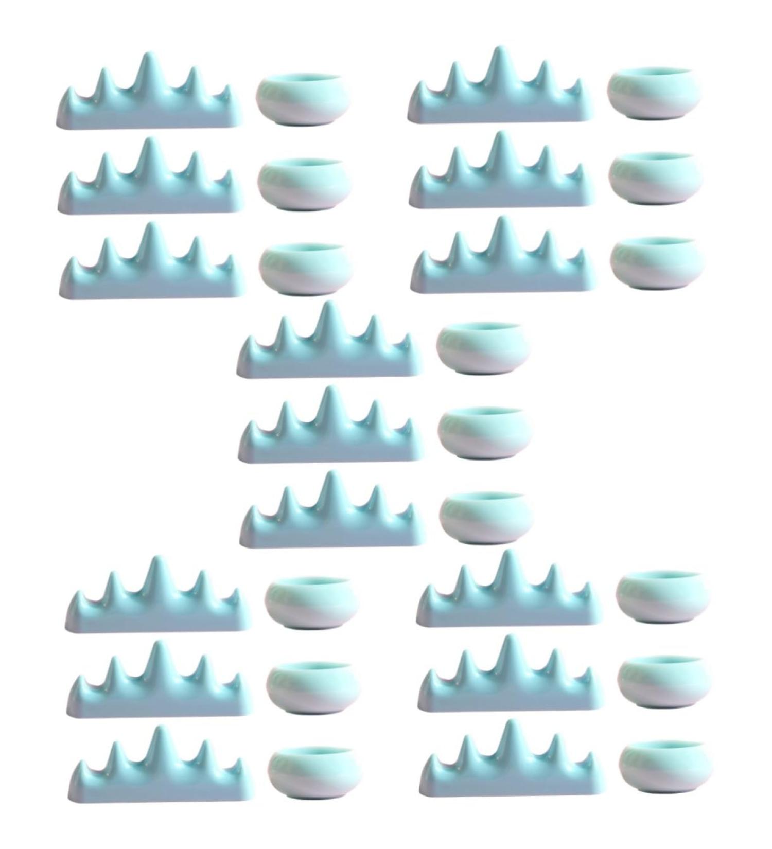 Healeved 5 Sets Nail Art Brush Cup Mini Crown Clip Soak off Bowl Makeup Brush Organizer Nail Brush Nail Pen Washing Cups Candle Holder Acetona Gel Pen Holder Plastic Nail Removal - Buy Online on GoSupps.com