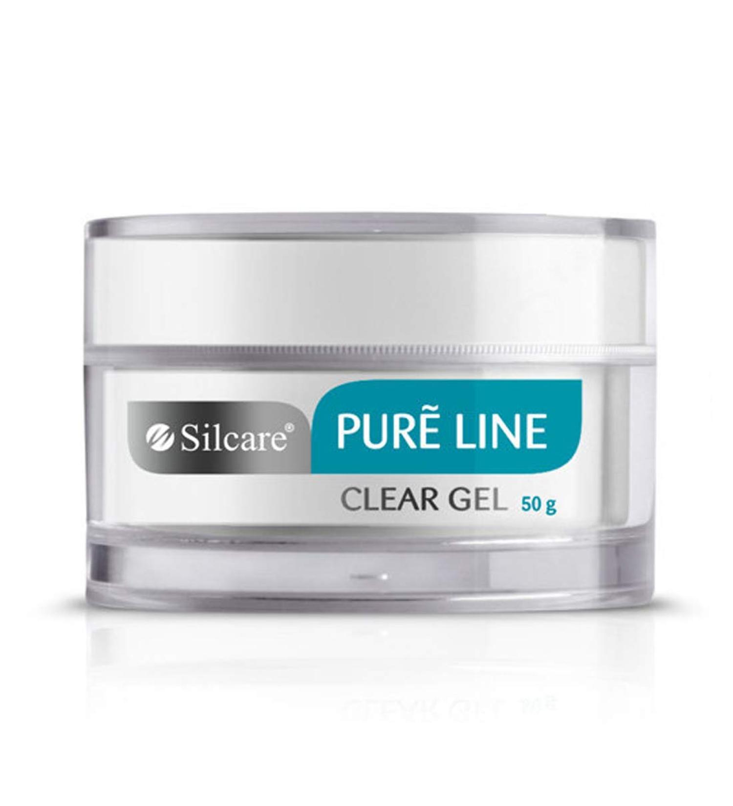 Pure Line Clear 50g UV Gel Nails Acid Free Builder File Off Gel Silcare