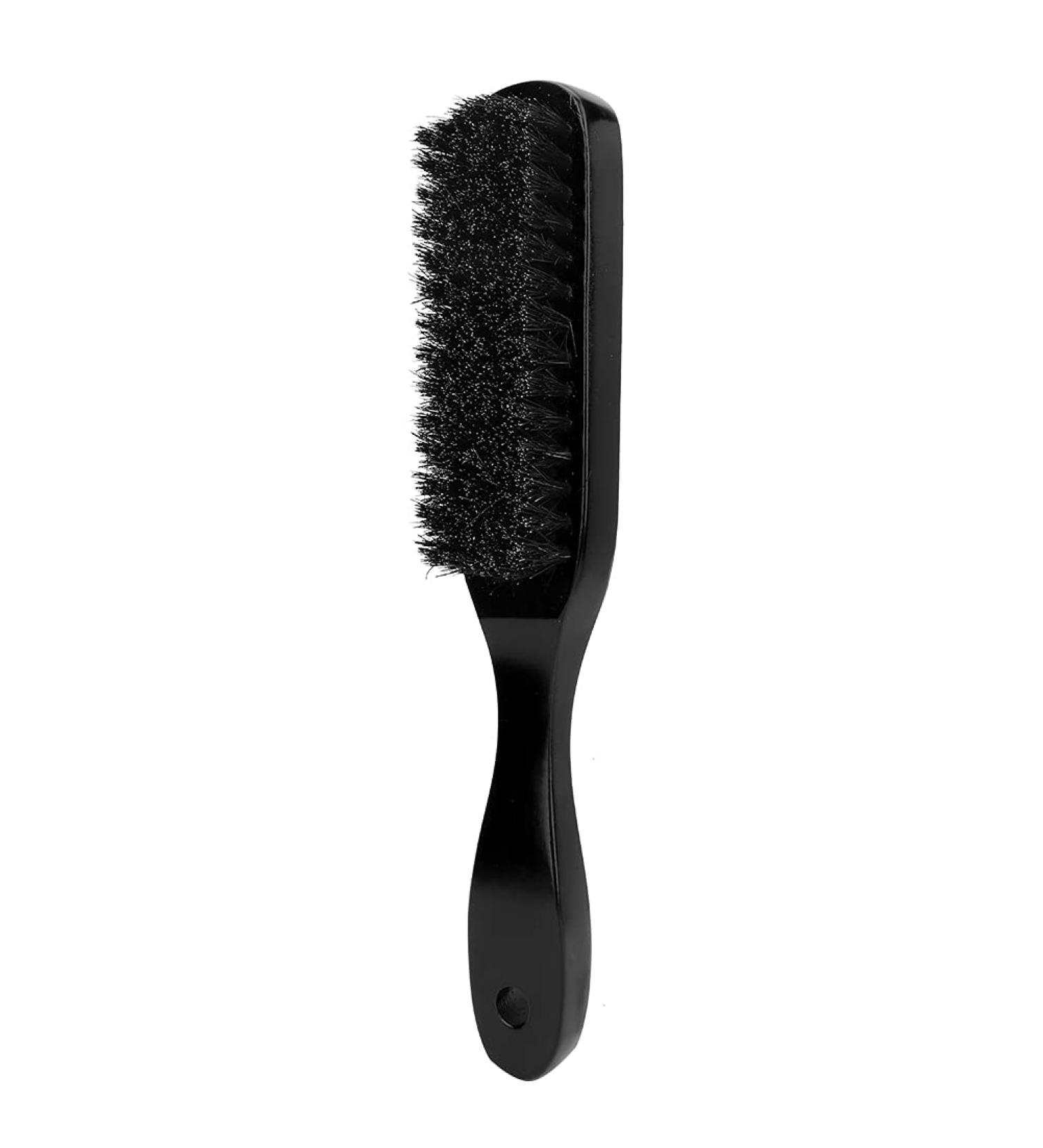 Durable Black Wood Handle Brush with Soft Elastic Bristles - Stimulates Follicles & Cleans Hair Impurities | Shop Internationally - Buy Online on GoSupps.com