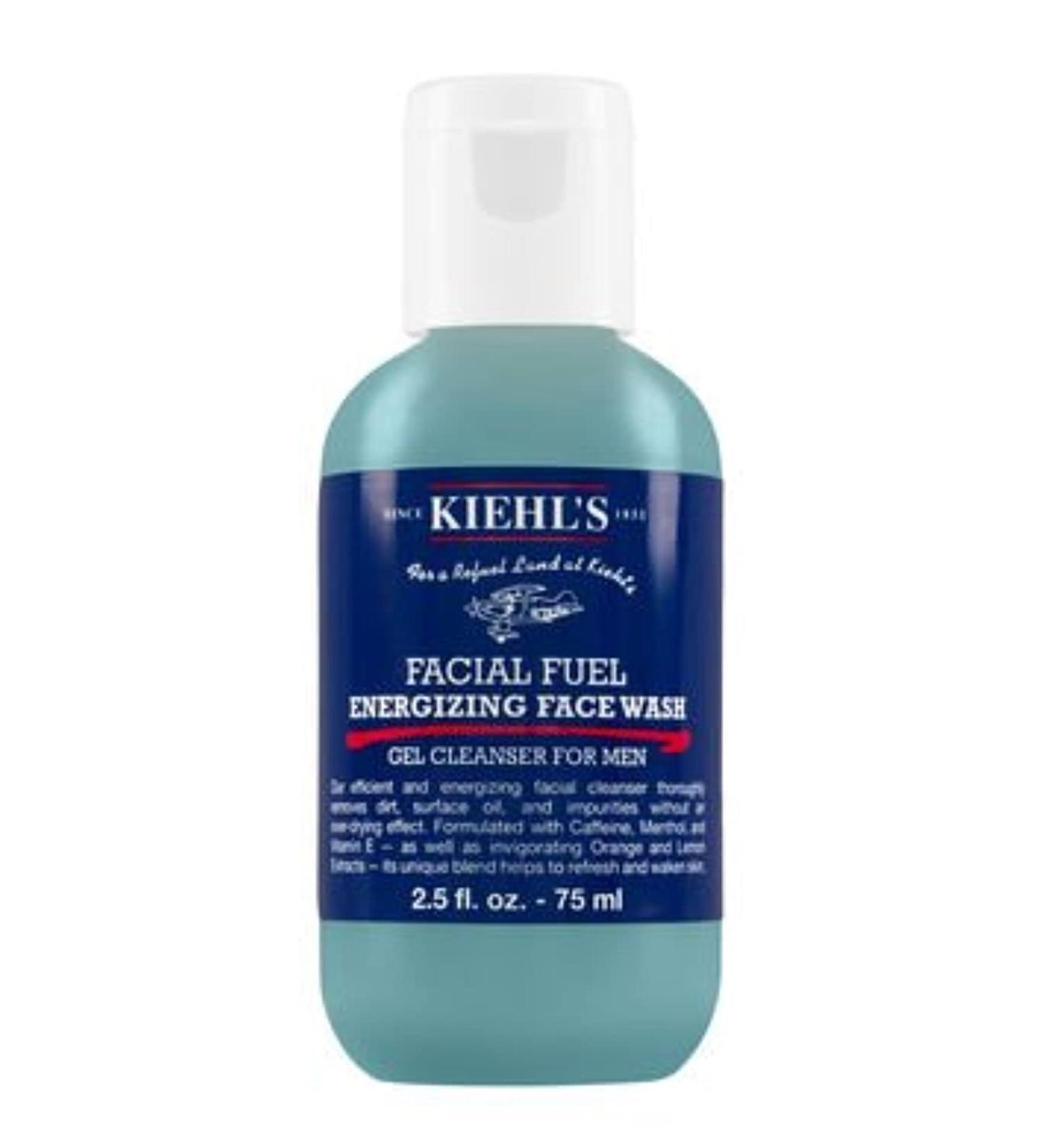 Kiehl's Facial Fuel Energizing Face Wash Gel Cleanser for Men  2.5 Ounce
