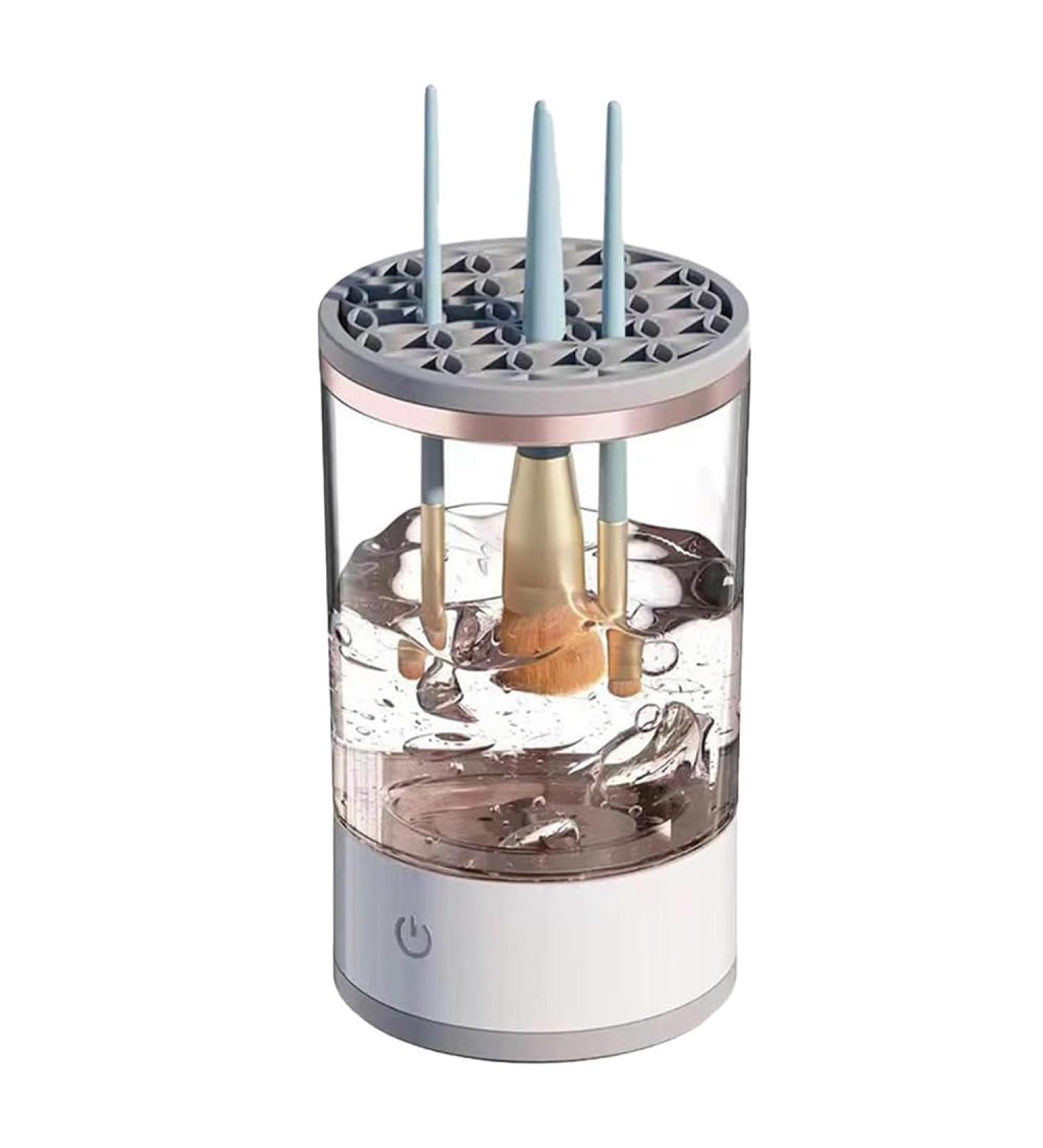 QUR White Makeup Brush Cleaner Electric Automatic Spinning Makeup Brush Cleaner Fit for All Makeup Brush - Buy Online on GoSupps.com