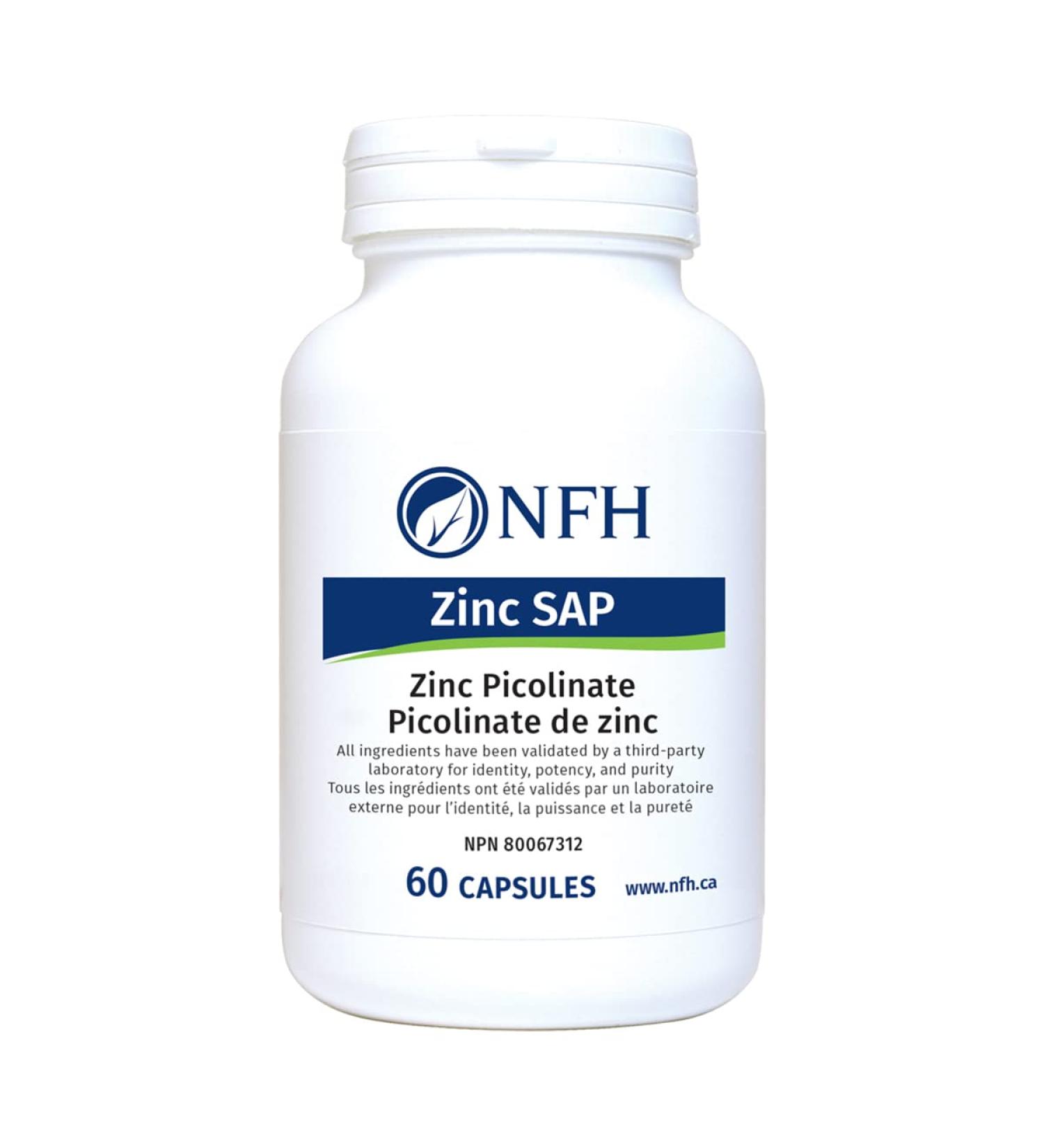 NFH ZINC SAP (ZINC PICOLINATE) 60 Capsules