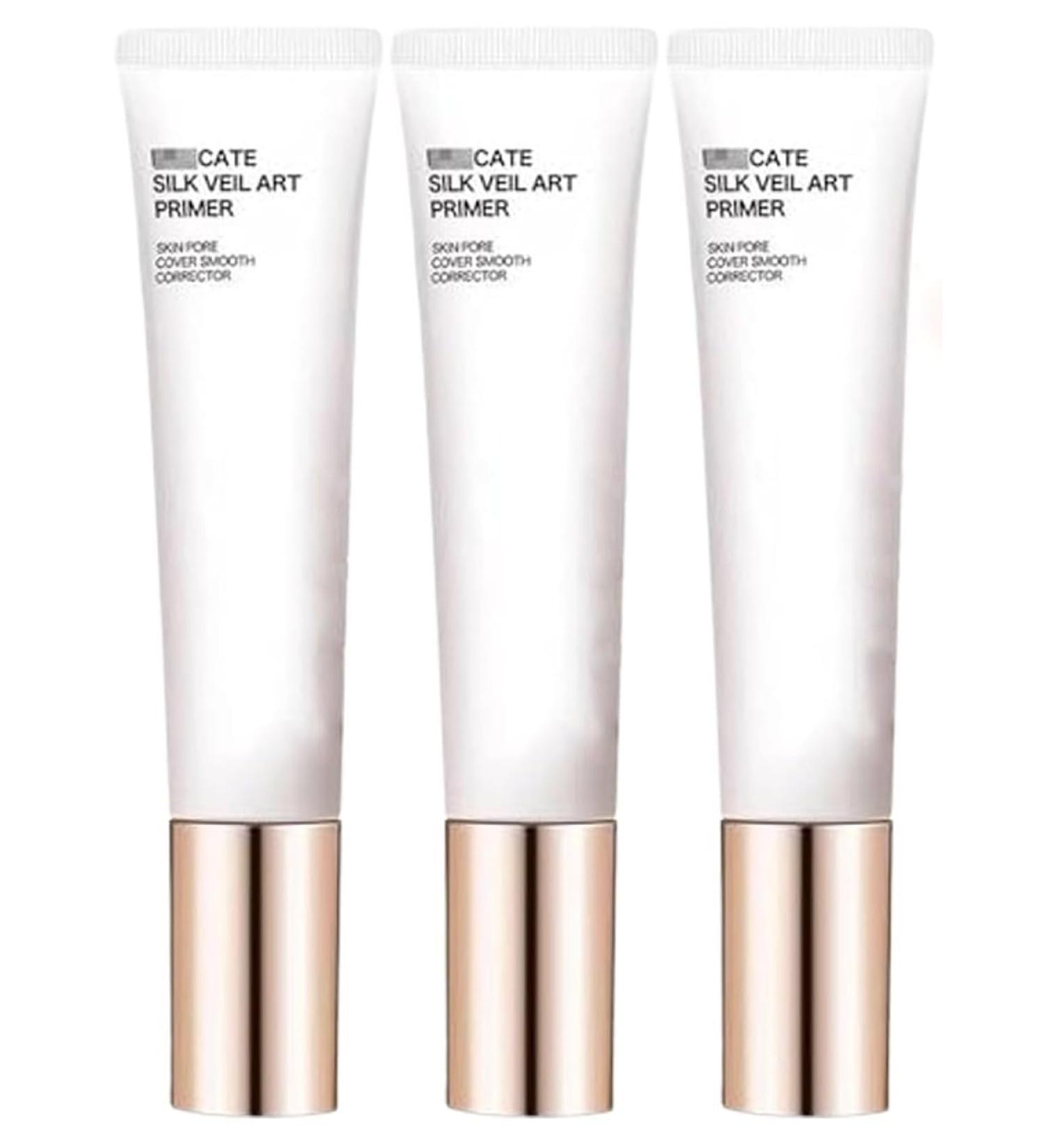 Exquisite silk gauze art base base before makeup invisible pore base for oil control concealer lazy lightening cream skin looks flawless and glowing - Buy Online on GoSupps.com