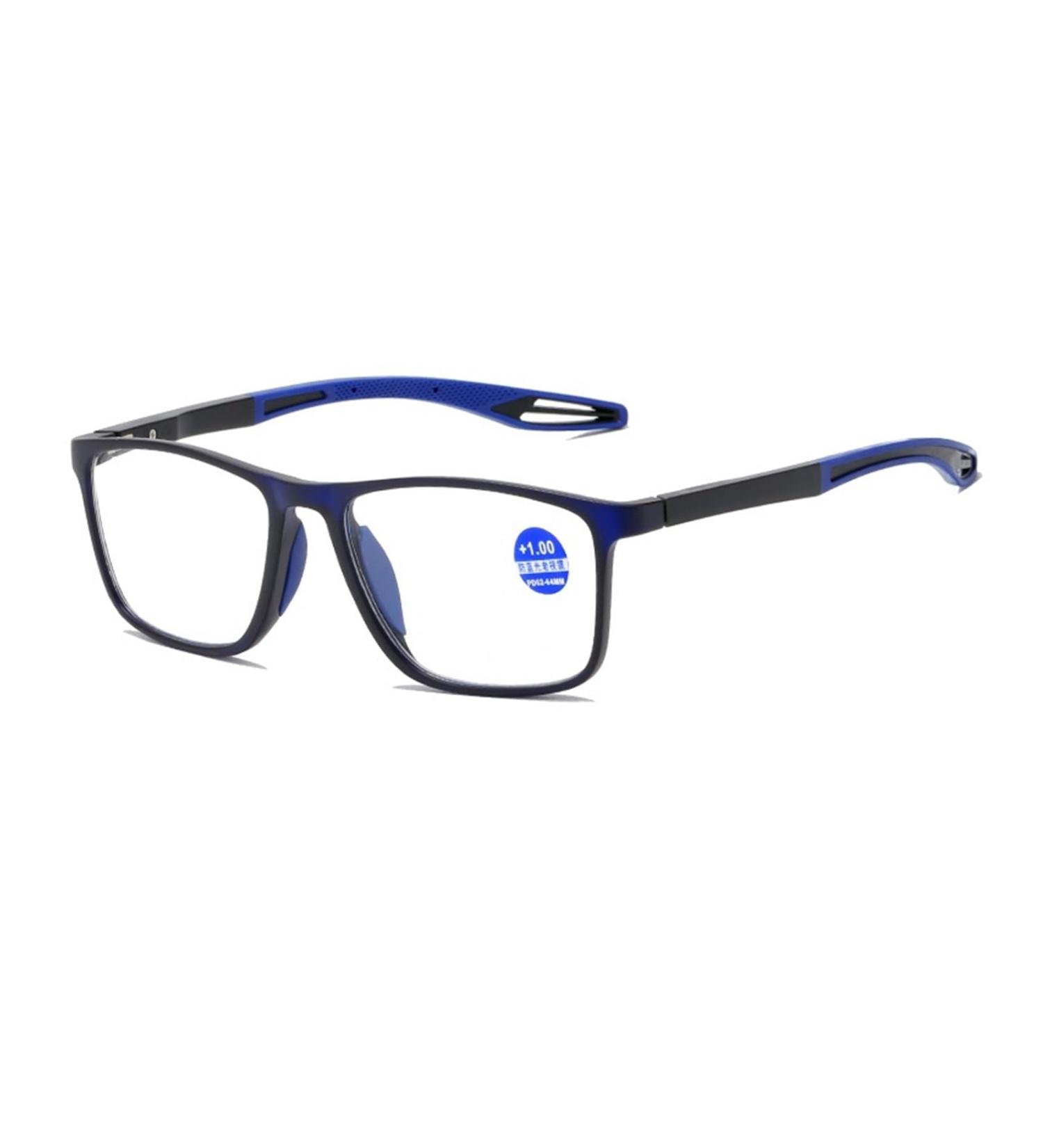 Shop Iynwbjts TR90 Light Sport Anti-Blue Light Glasses for Men & Seniors | Reading Protection Anti-Slip Design Deep Blue Frame - Size 2.00 - Buy Online on GoSupps.com