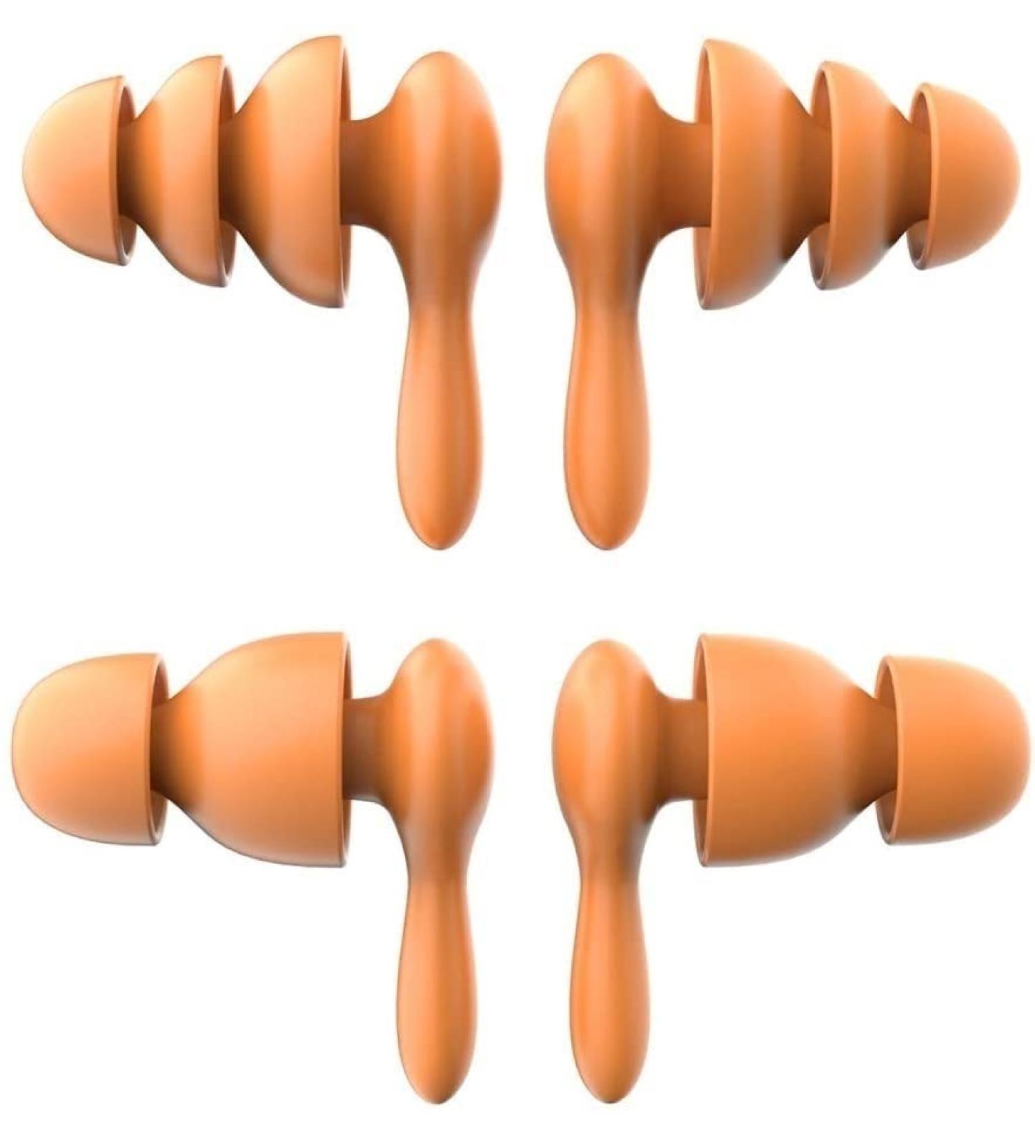 Ear Plugs for Sleep Reusable Noise Cancelling Earplugs for Sleeping Silicone Earplugs Ear Plugs for Sleeping Noise Canceling Earplugs for Traveling Office Construction Swimming 2 Pairs Onecolor - Buy Online on GoSupps.com