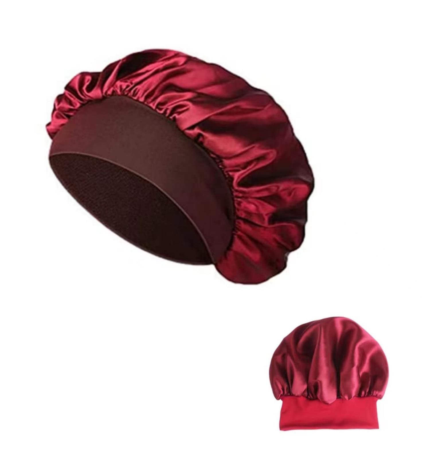 Satin Bonnet for Sleeping | Silk Hair Bonnet for Black Women | Curly Hair Protection - Buy Online on GoSupps.com