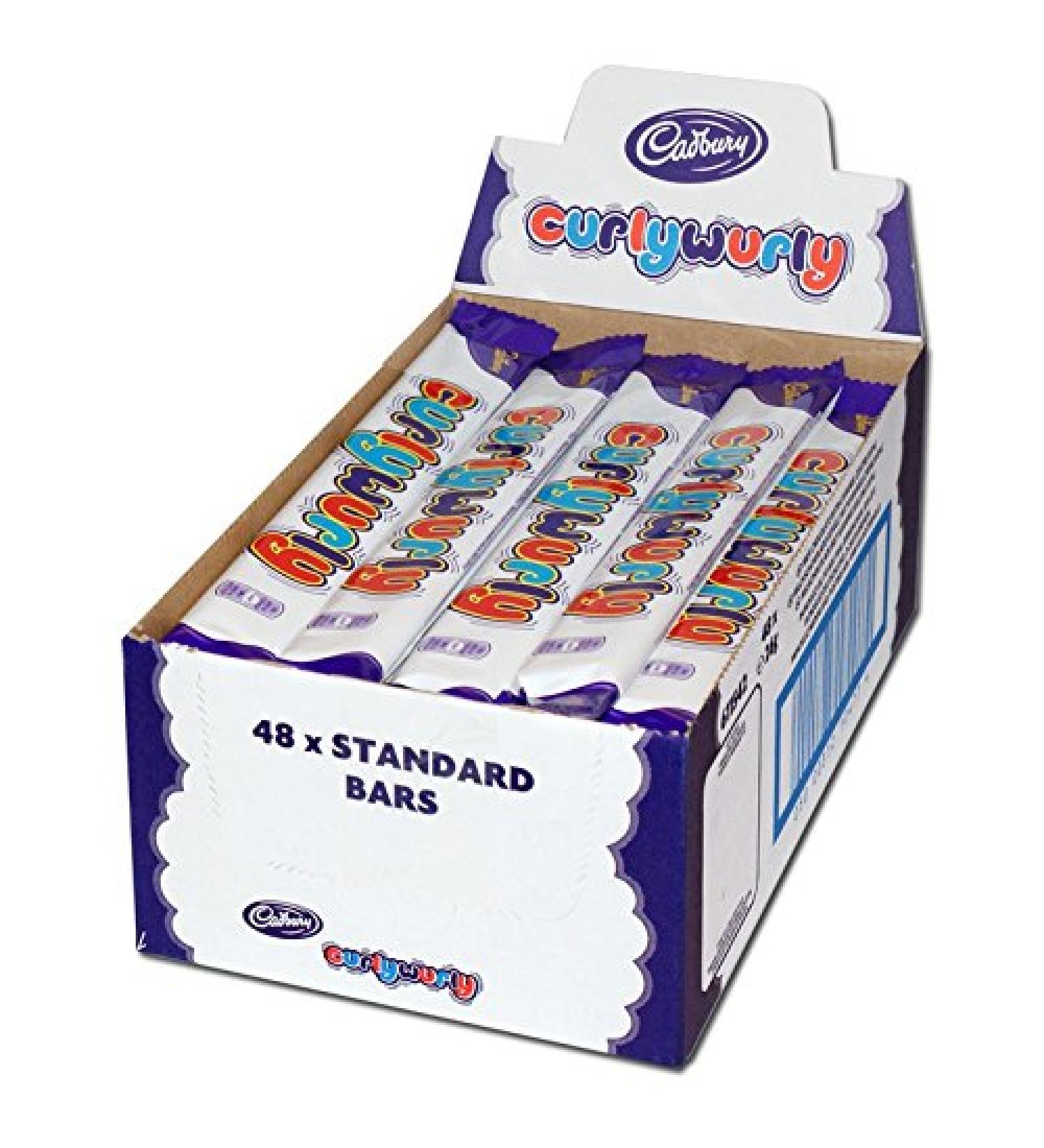 Cadbury Curly Wurly Chocolate Bar 26g (Pack of 48 x SGL)