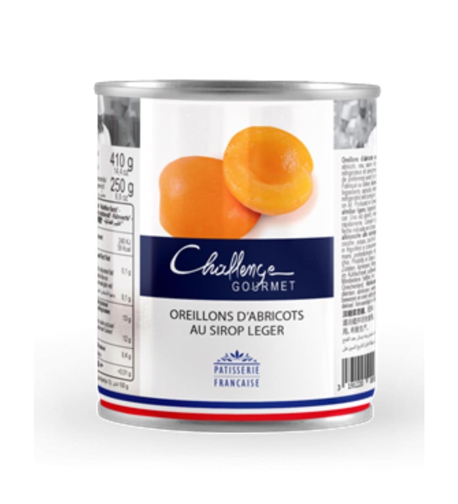 Challenge Gourmet Apricot Oreillon in Light Syrup 410g/Box - Offer of 2, 4 and 6 Boxes - Shipping by Bo Time (6)