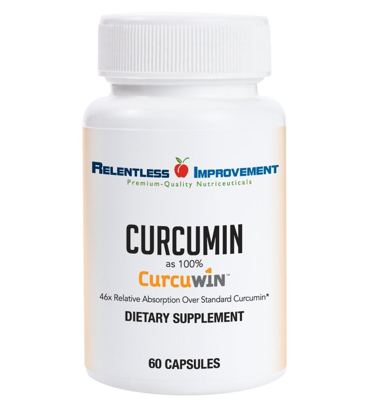 Relentless Improvement CurcuWin Curcumin 60 Count - 46x Absorption - Inflammation Support - Buy Online on GoSupps.com