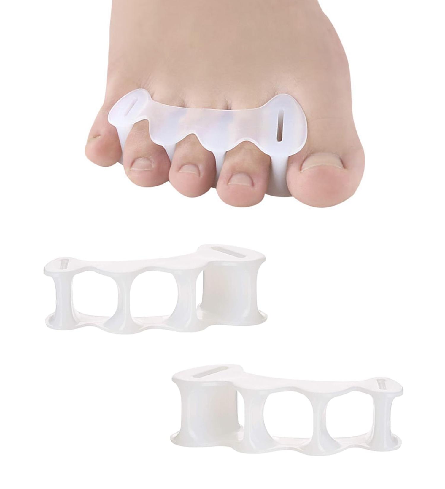 2PC Silicone Toe Spacers & Separators for Bunion Relief - Toe Aligners for Men & Women (Sizes 9-12.5 7-11) - Pain Relief & Comfort - Buy Online on GoSupps.com