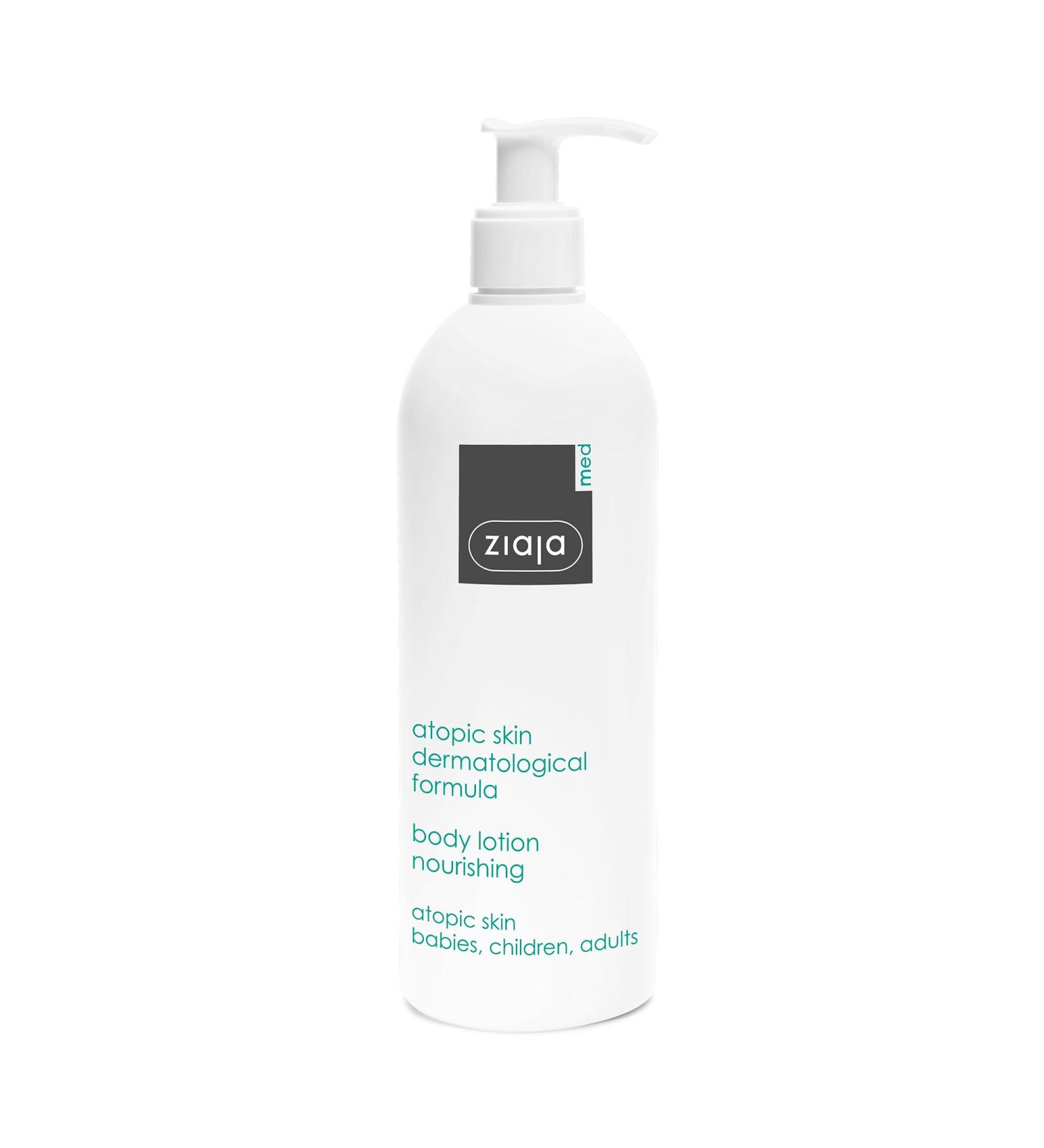  Ziaja Ziaja Ziaja MED Nourishing Body Lotion for Atopic Skin Dermatological Formula Fragrance-Free for Babies Children and Adults - Buy Online on GoSupps.com