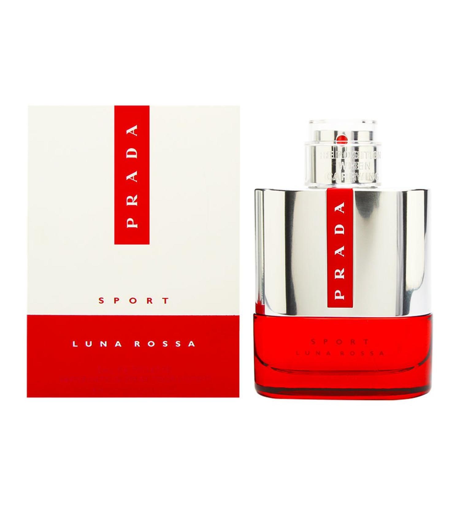 Prada Luna Rossa Sport for Men 3.4 oz Eau de Toilette Spray Lavender Sandalwood Vanilla 1 Ounce (Pack of 1)