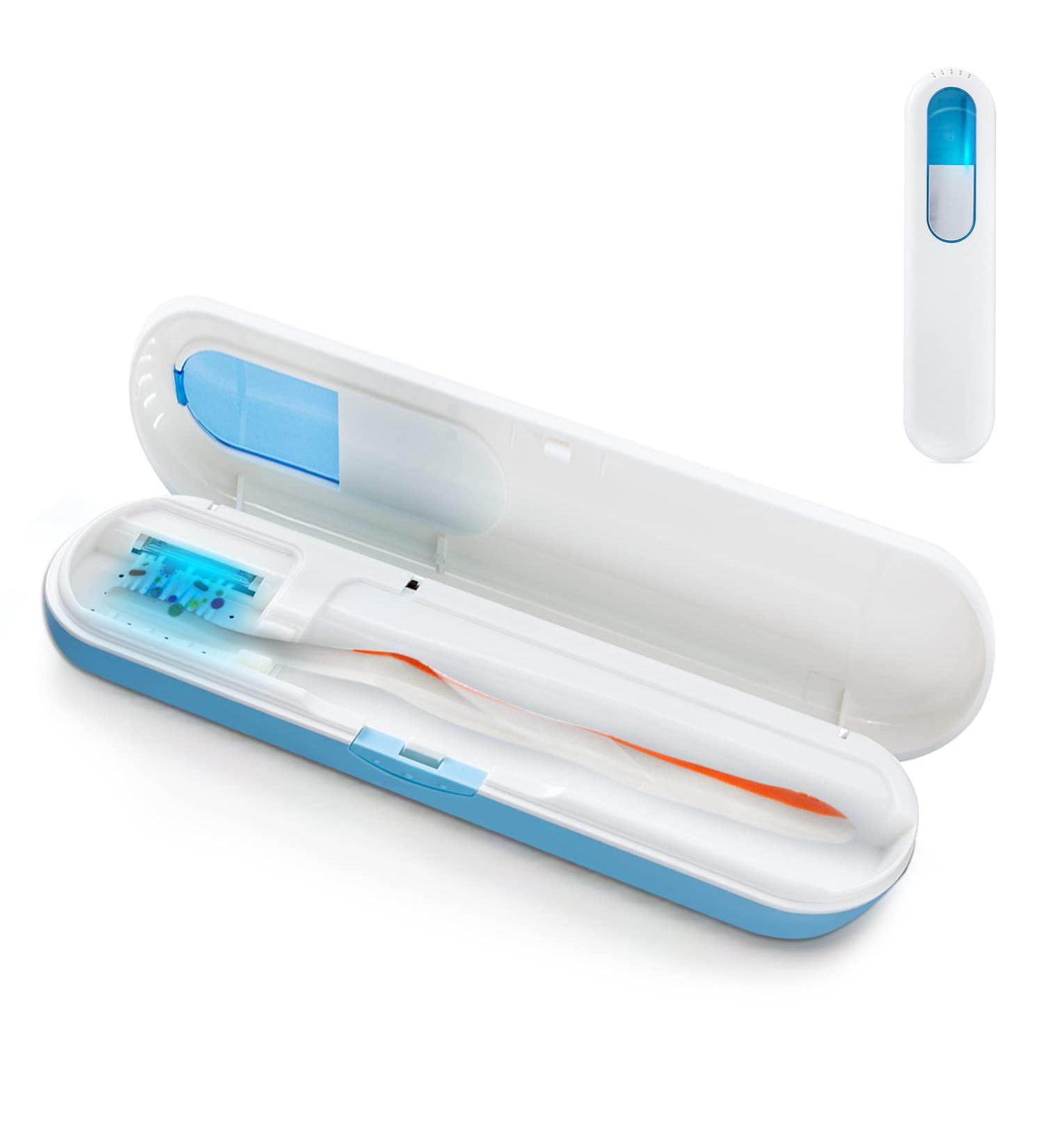 TAISHAN UV Sanitizer Toothbrush Case - Portable Travel Holder for Manual Toothbrushes - Buy Online on GoSupps.com