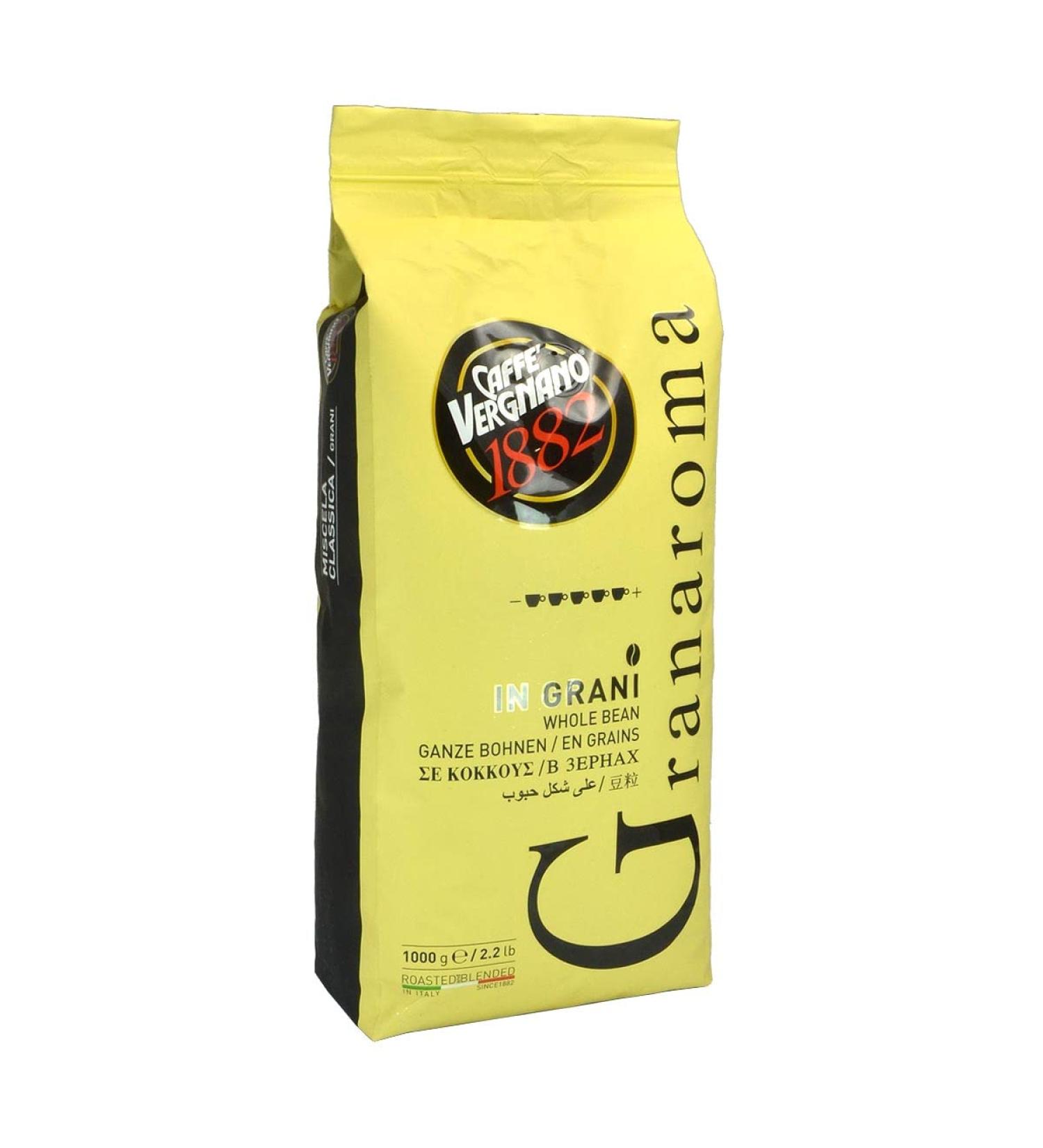 Caff Vergnano 1882 Gran Aroma - Whole Coffee Beans 1kg