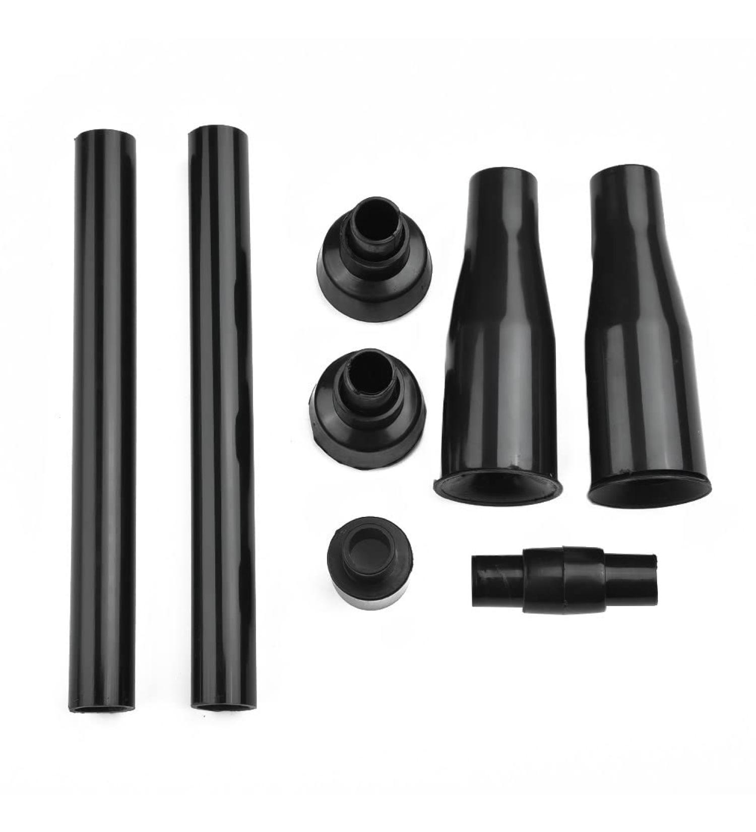 FUBESK 8pcs Plastic Garden Fountain Pump Waterfall Head Set Black Home Multi-functional Garden Fountain Plastic Nozzle Head - Buy Online on GoSupps.com
