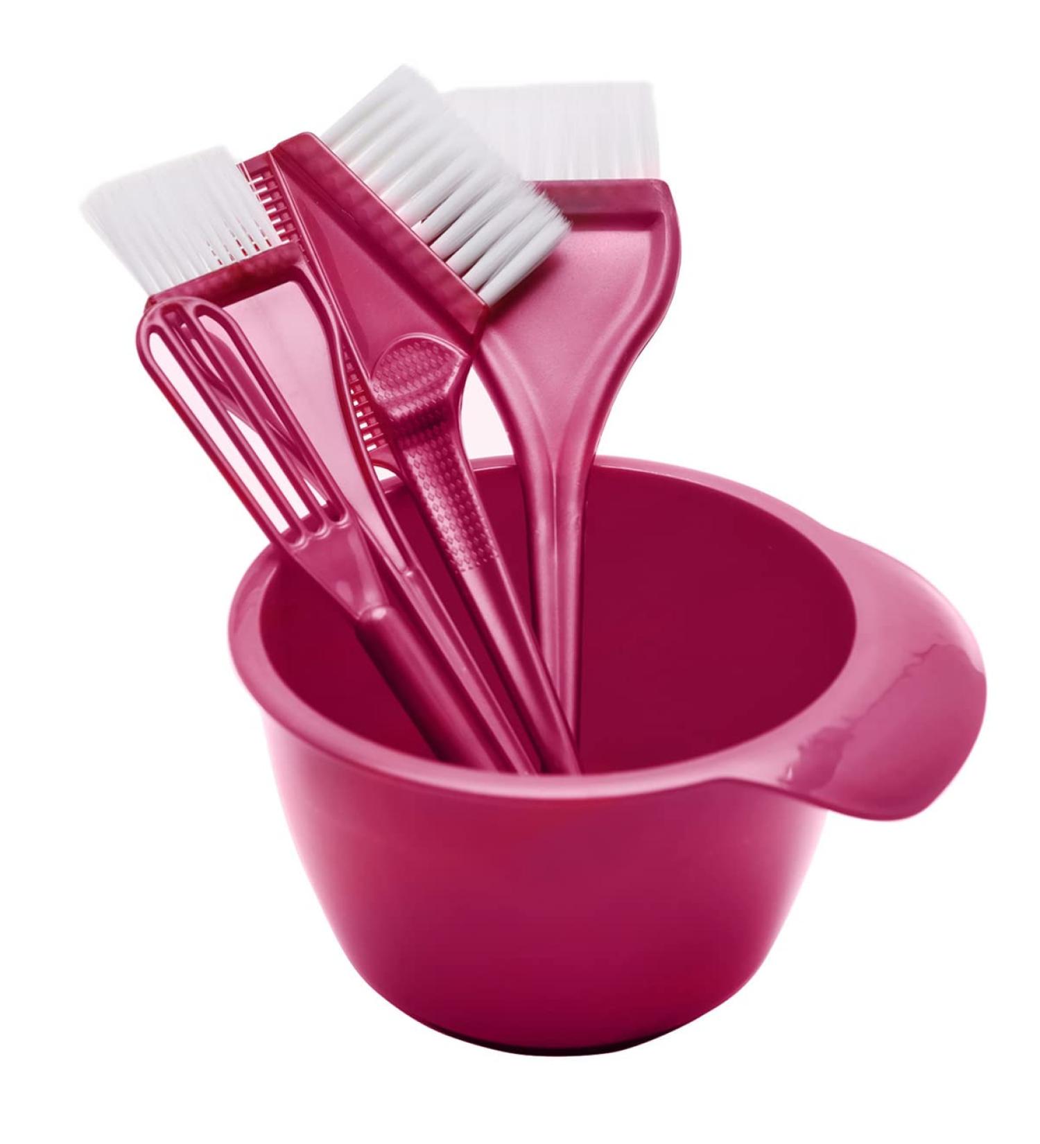 1 Set Hairdressing Tool Hair Colorist Tool Kit Hair Coloring Bowl Diy Hair Dye Mixer Hairdressing Tint Brushe Tint Color Mixing Bowl Hair Coloring Comb Hair Brush Highlight Abs - Buy Online on GoSupps.com