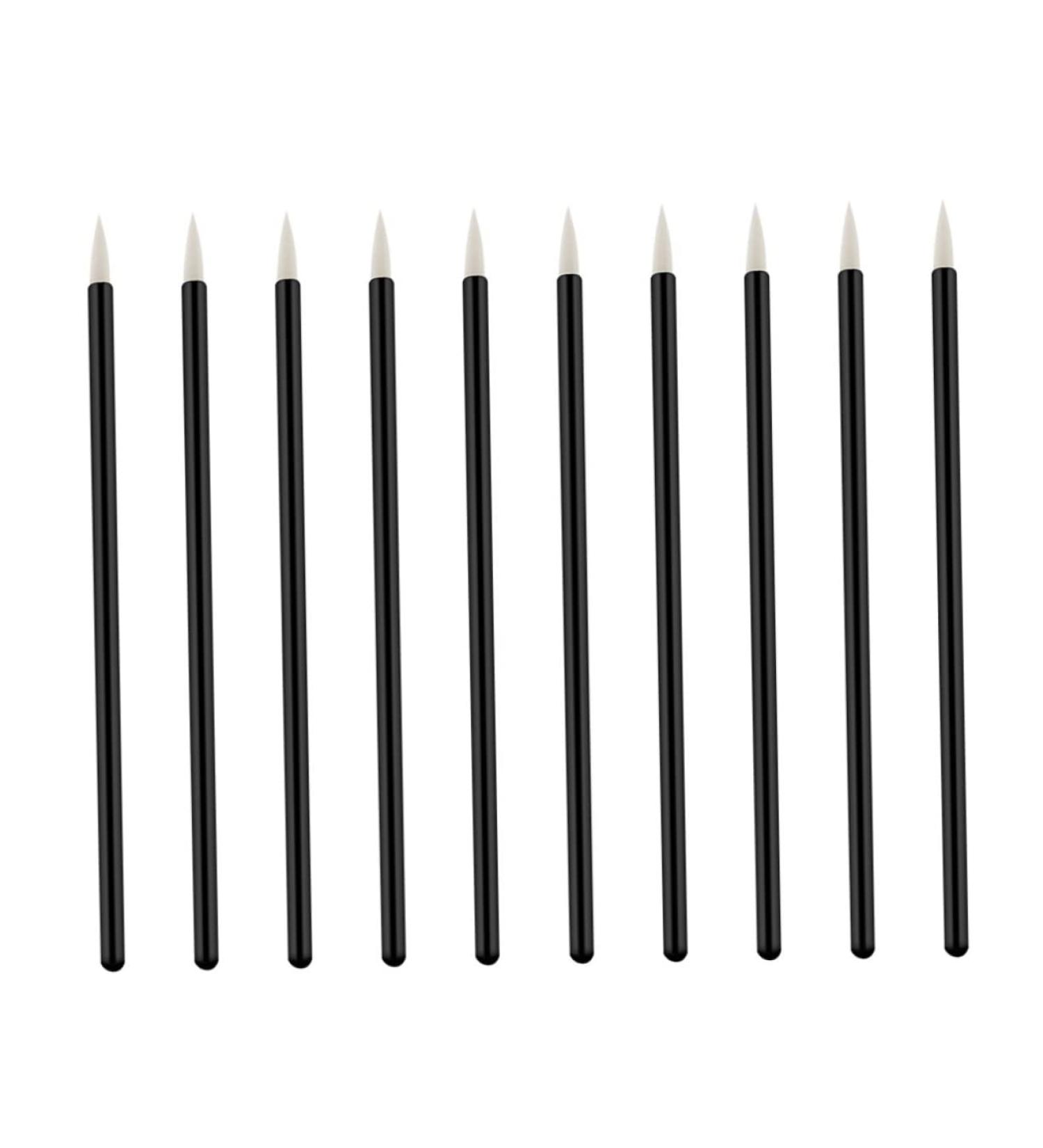 Baluue 100pcs Cosmetics Brush Liquid Makeup Eyeliner Applicator Tool Eye Makeup Eyeliner Liquid Brush White 10X0.5X0.5cm White - Buy Online on GoSupps.com