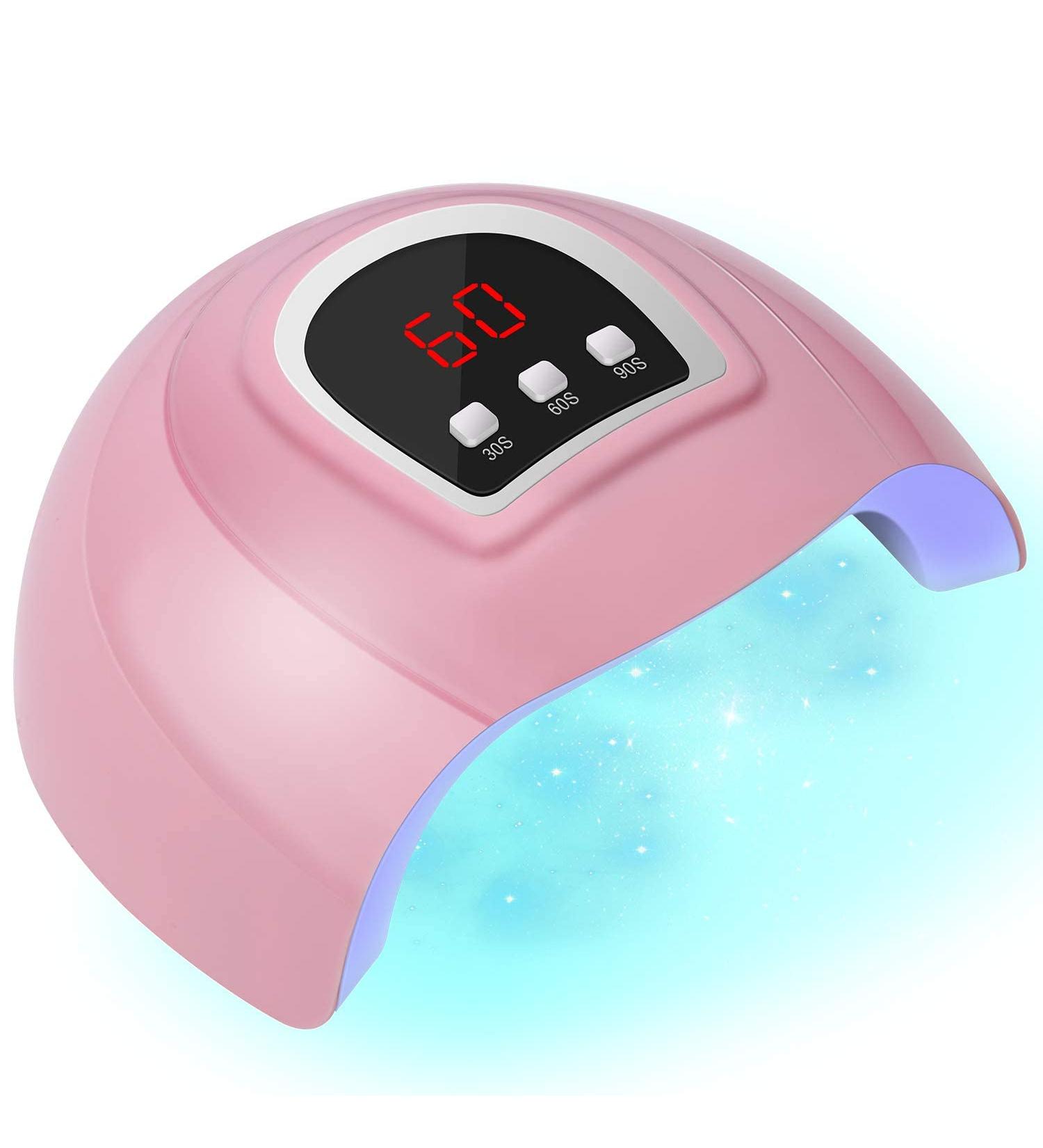 54W LED Nail Lamp Professional Dryer with Timer/Sensor/LCD - Portable & Suitable for Fingernails/Toenails - Home & Salon - Buy Online on GoSupps.com
