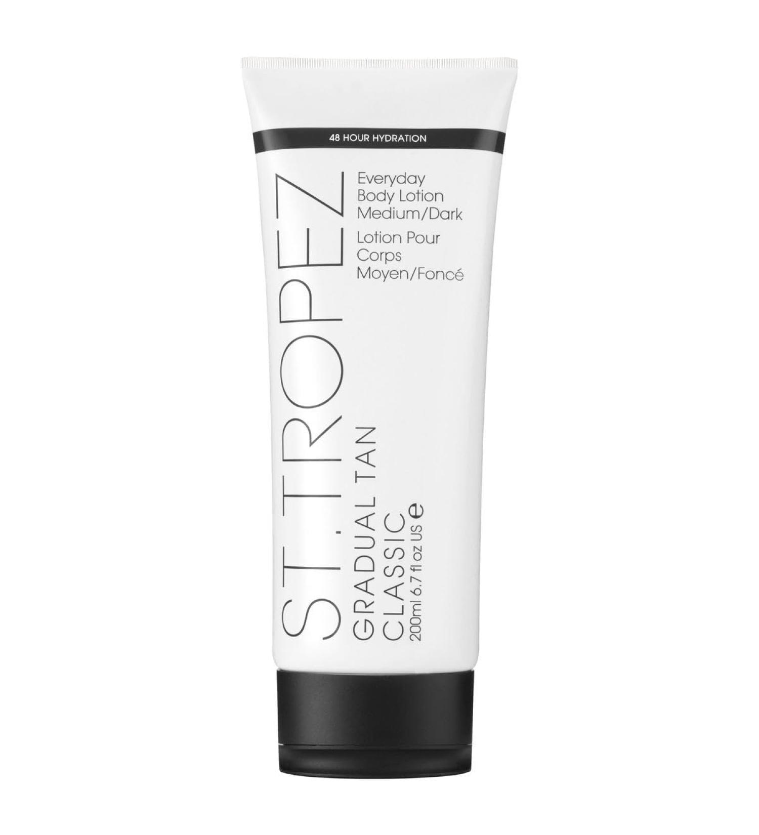 St. Tropez Gradual Tan Body Lotion 200ml - Vegan, Natural Self-Tanning Lotion for Medium to Dark Skin Tones - Buy Online on GoSupps.com