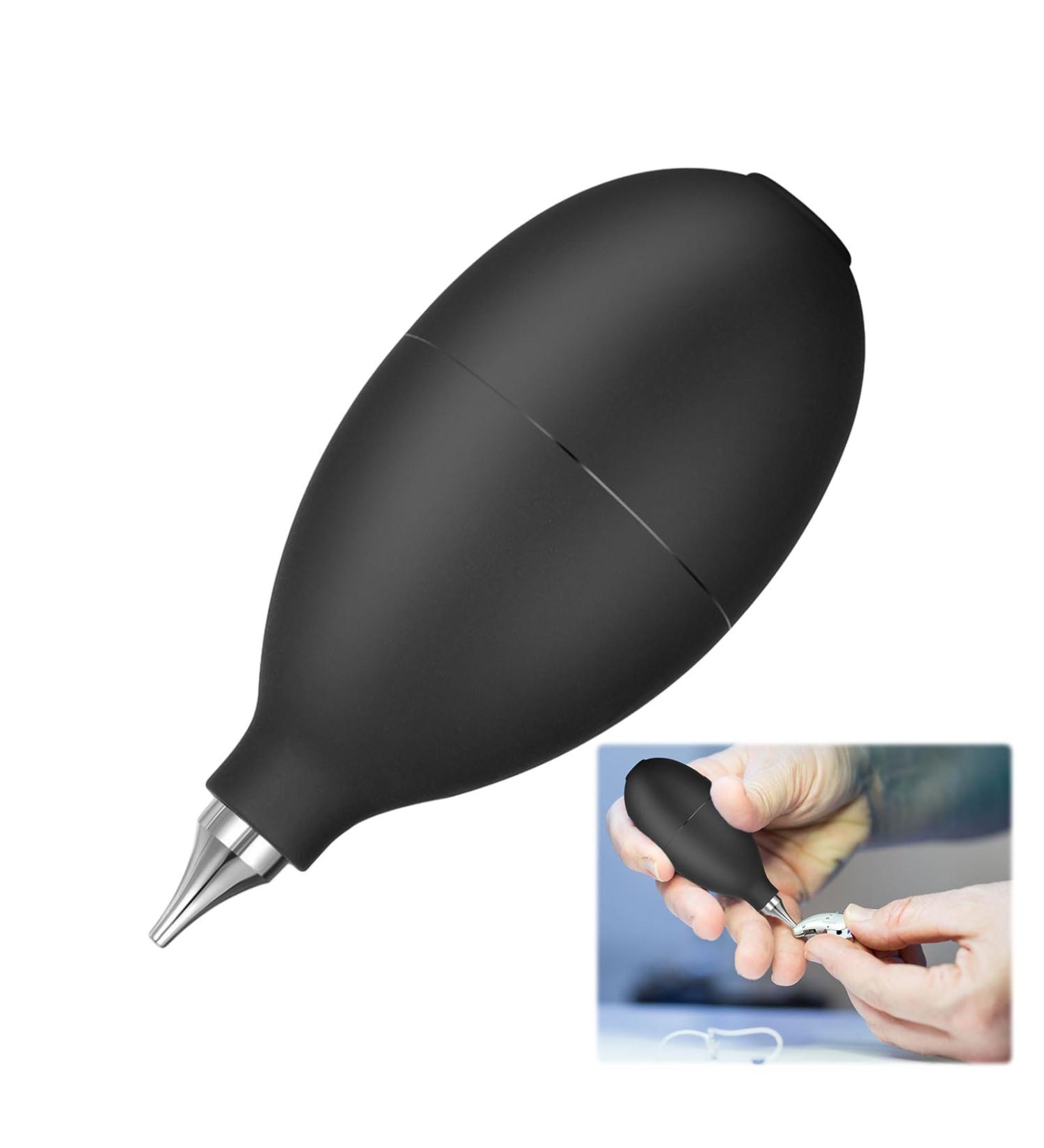 Squeeze Ball Pump 1Pcs Duster for Hearing Aids Silicone Black Air Blower Dust Cleaner Hearing Aid Puffer for Camera Watch Ear Mold Hearing Aid Cleaning Kits Tool - Buy Online on GoSupps.com