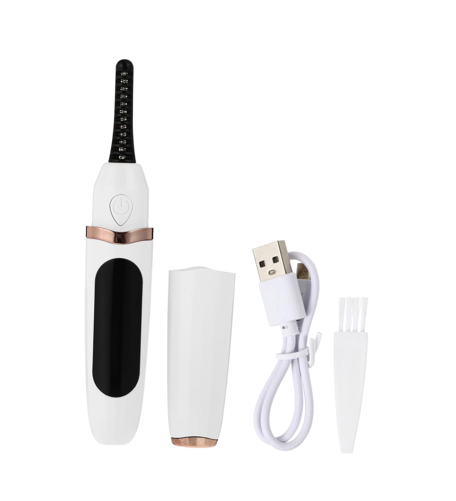Beatifufu 1 Set Eyelash Curler Makeup Tool Heated Lash Brush Eyelash Curling Tool Heated Eye Lashes Curler Eyelash Tool Portable Hair Curler Heated Curlers Lash Curling Device White Abs 13.3X2.5X2CM - Buy Online on GoSupps.com