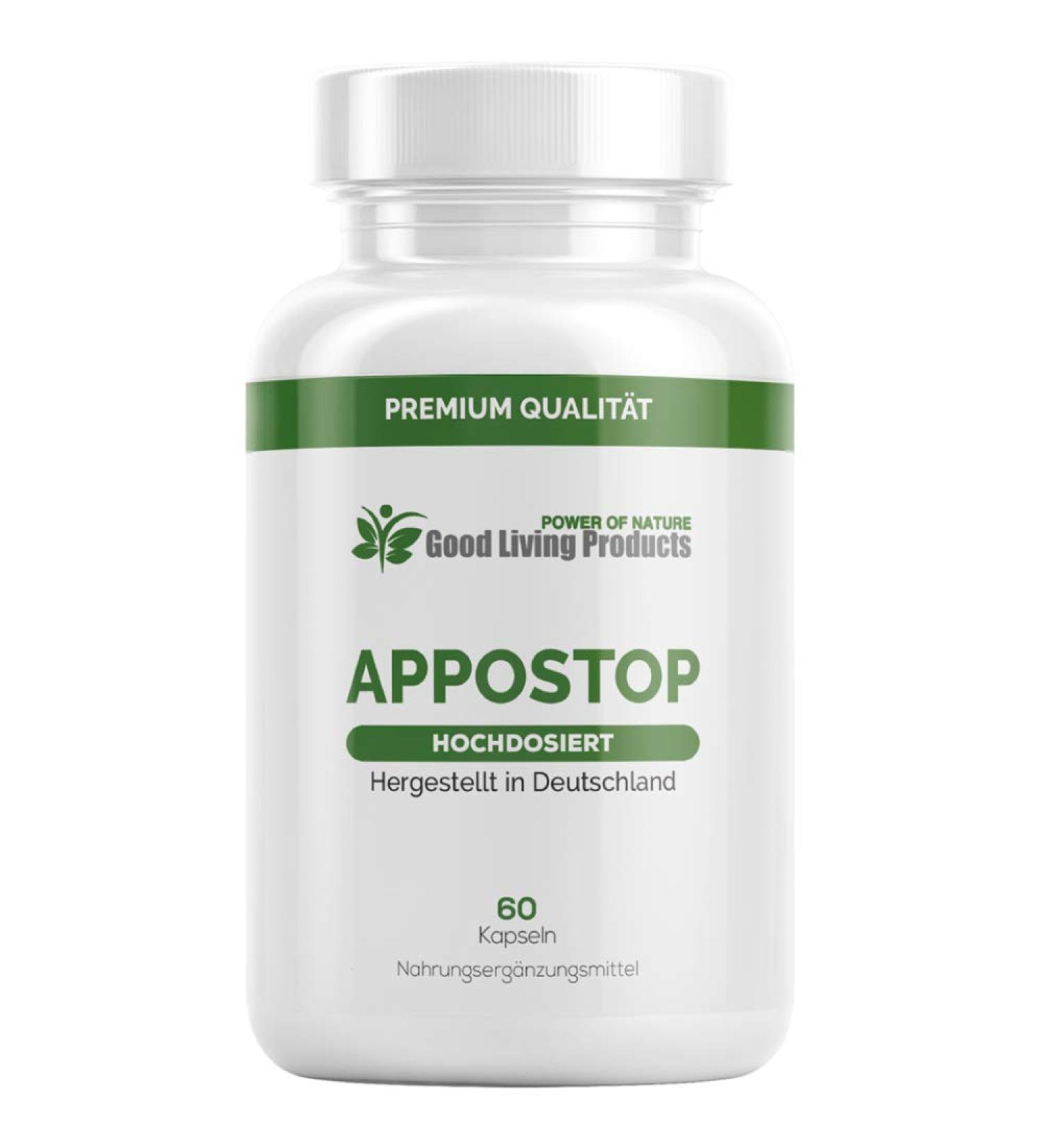 Appostop Appetite Support - Effective Appetite Blocker Capsules (60 Count) | Carbohydrate Blocker for Weight Loss - AppetiMmer Carboblock - Buy Online on GoSupps.com