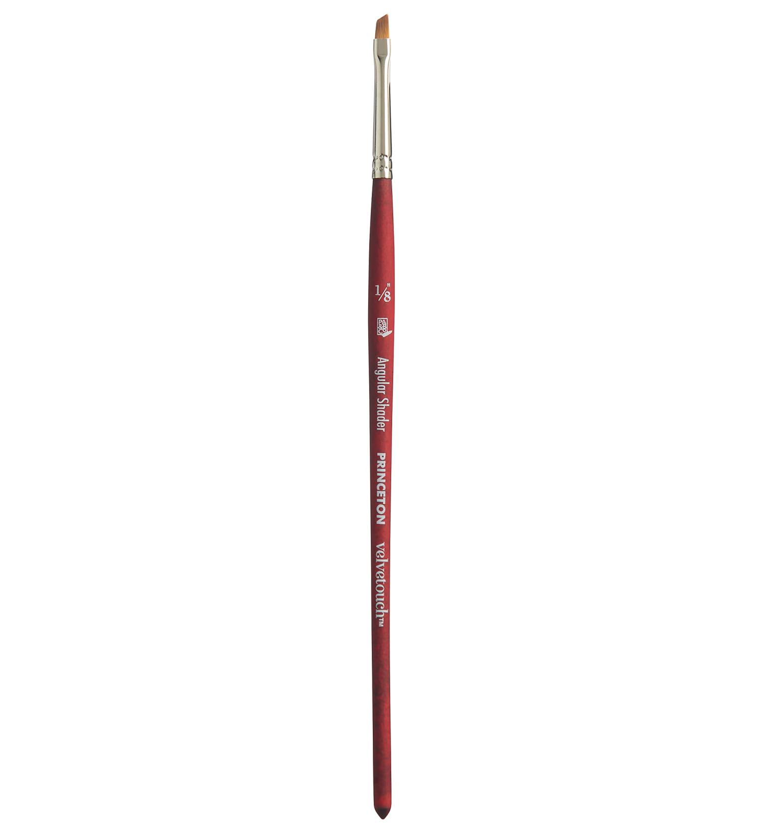 Princeton Velvetouch Series 3950 Paint Brush - Angle Shader 1/8 Inch | Ideal for Acrylic, Oil, and Watercolor - Buy Online on GoSupps.com