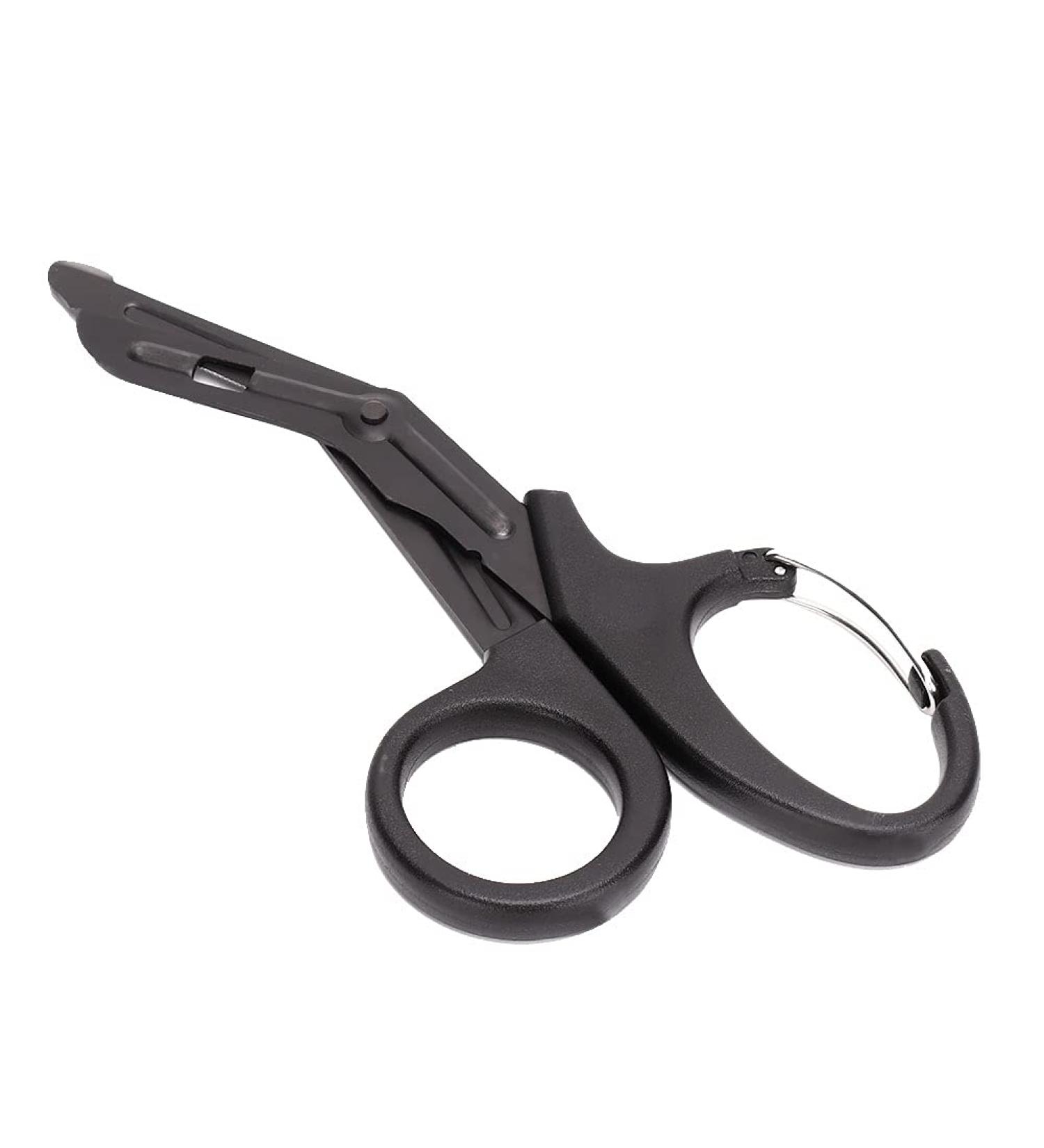 Watris Veiyi Medical Scissors - Stainless Steel EMT & Trauma Scissors with Plastic Handles for Nurses & Medical Students (Black) | International Shipping Available - Buy Online on GoSupps.com
