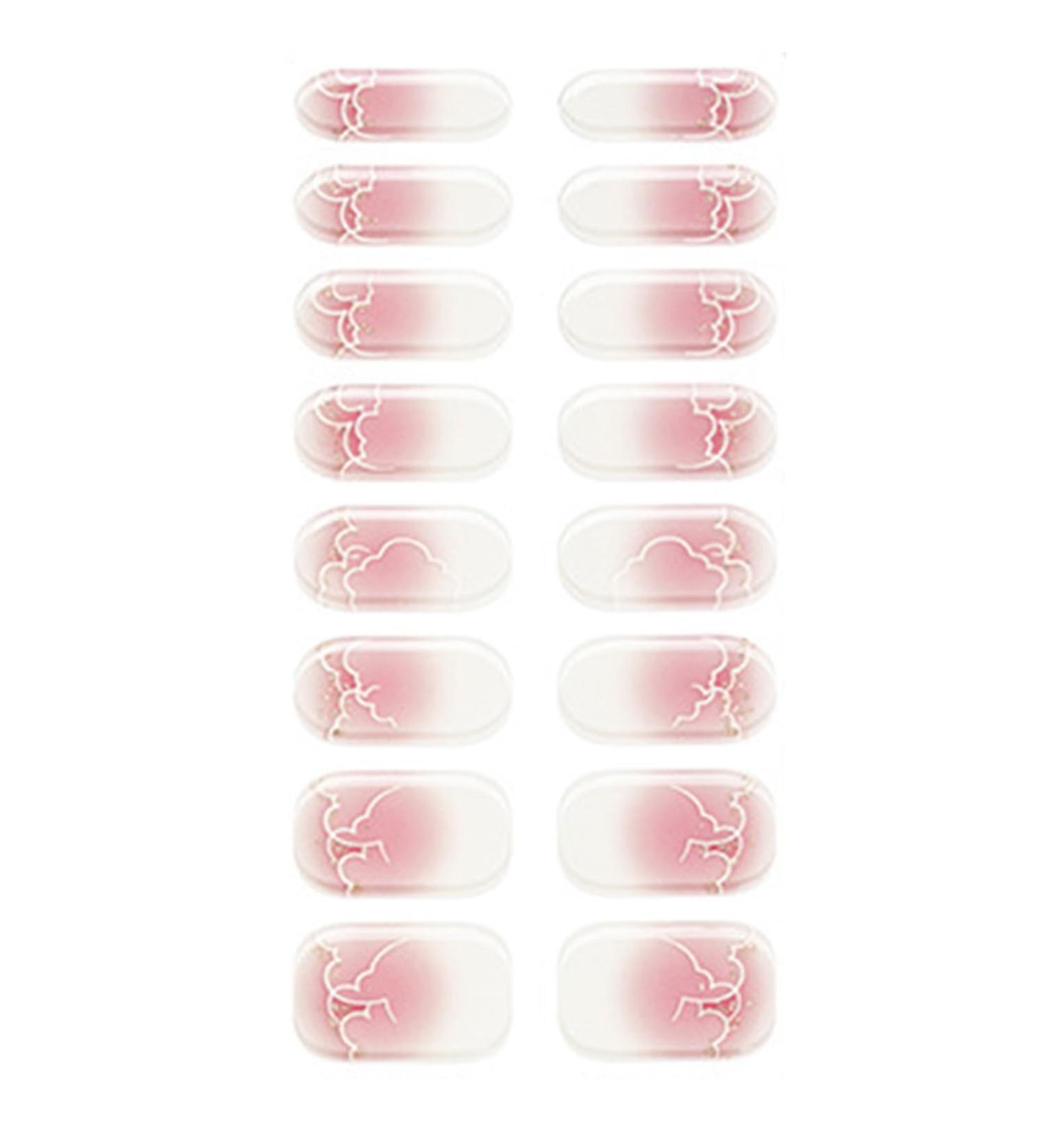 Semi Cured Gel Nail Strips Long Lasting Gel Nail Stickers Waterproof Nail Wraps UV Nail Polsih Stickers For Women Nail Art Decals Nail Accessories Bsg0275 - Buy Online on GoSupps.com